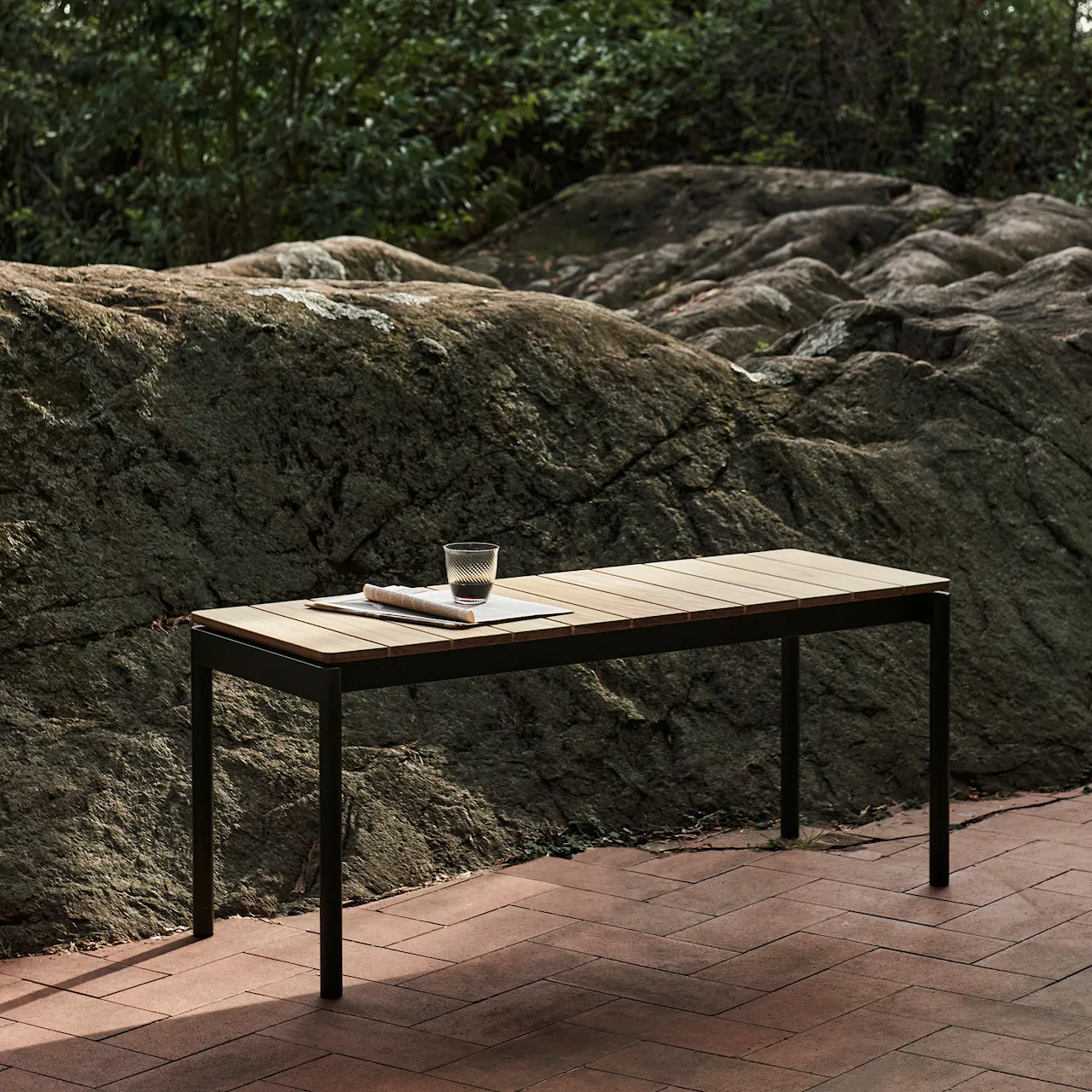 Ville Bench AV27, Small, 110x40 cm, Bronze Green