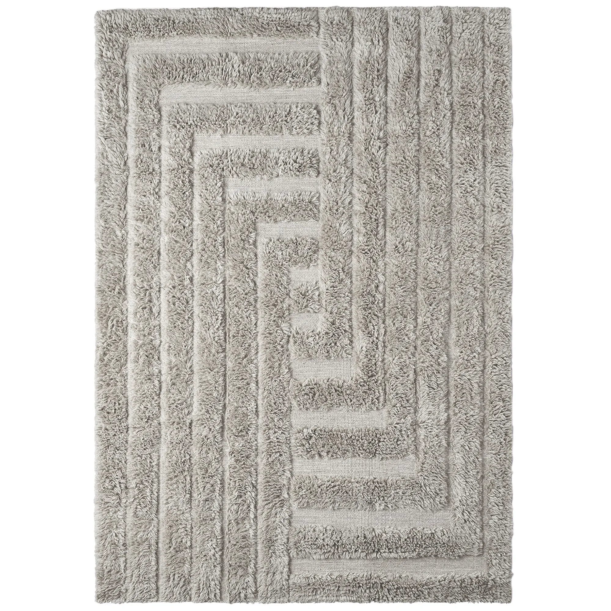 Shaggy Labyrinth Grey villamatto - 1