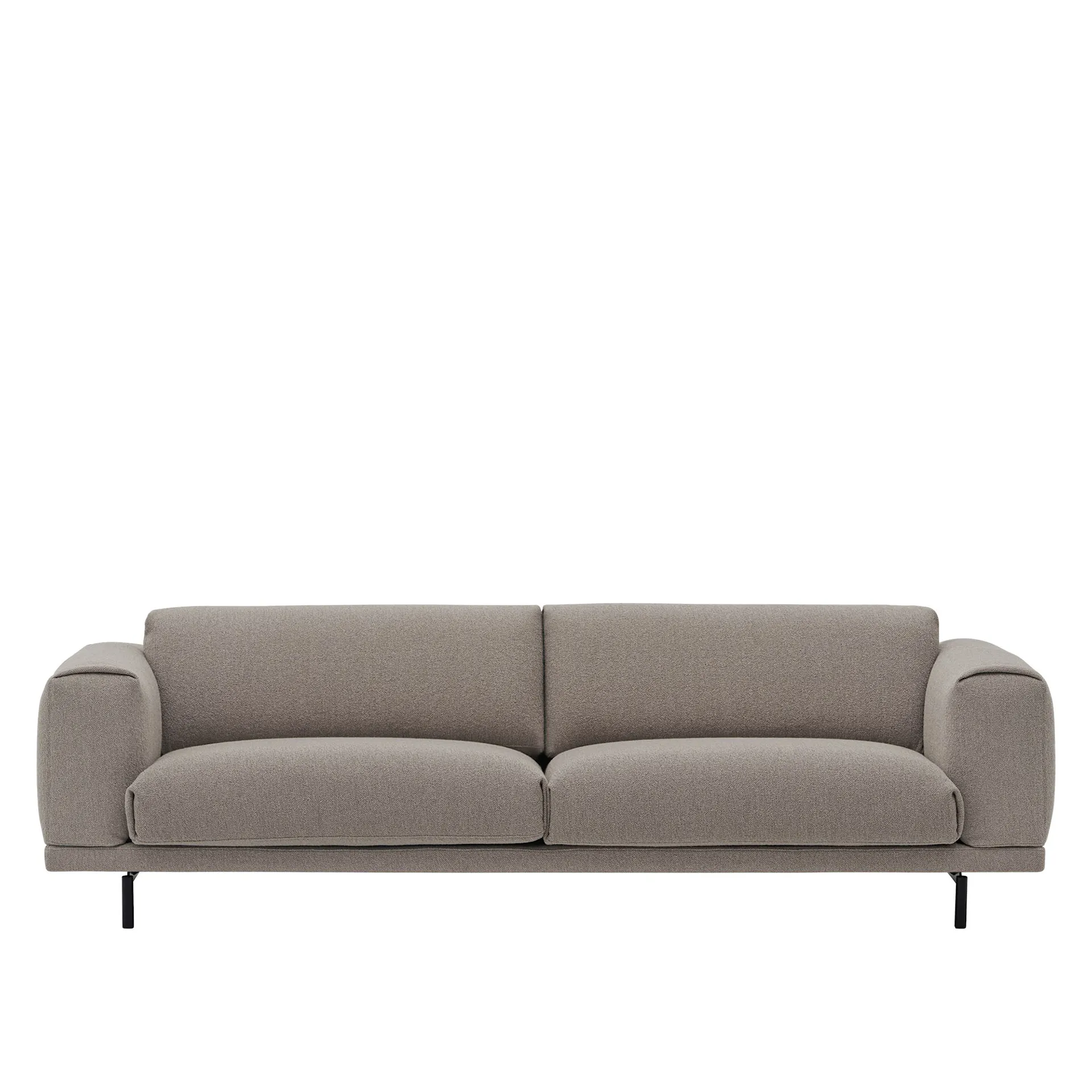 Rest sofa 3-seater black metal base - Muuto - Anderssen & Voll  - NO GA