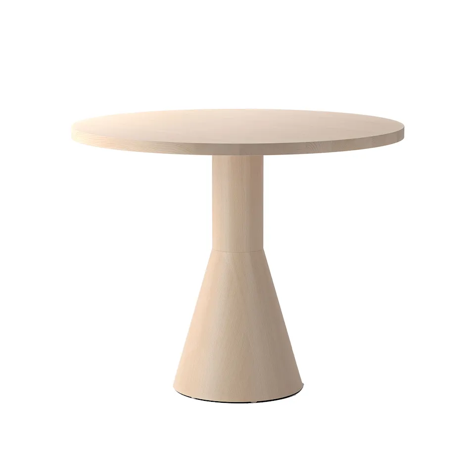 Draft Dining Table H730 D900, Natural Beech