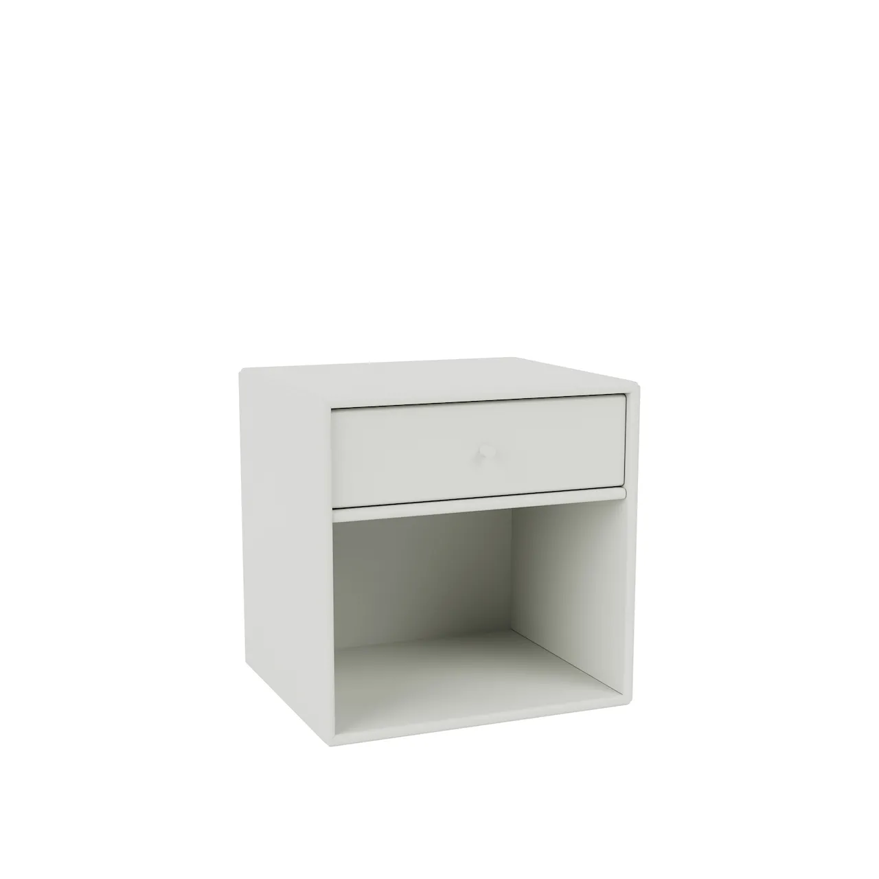 Dream Nightstand, Suspension Rail - New White