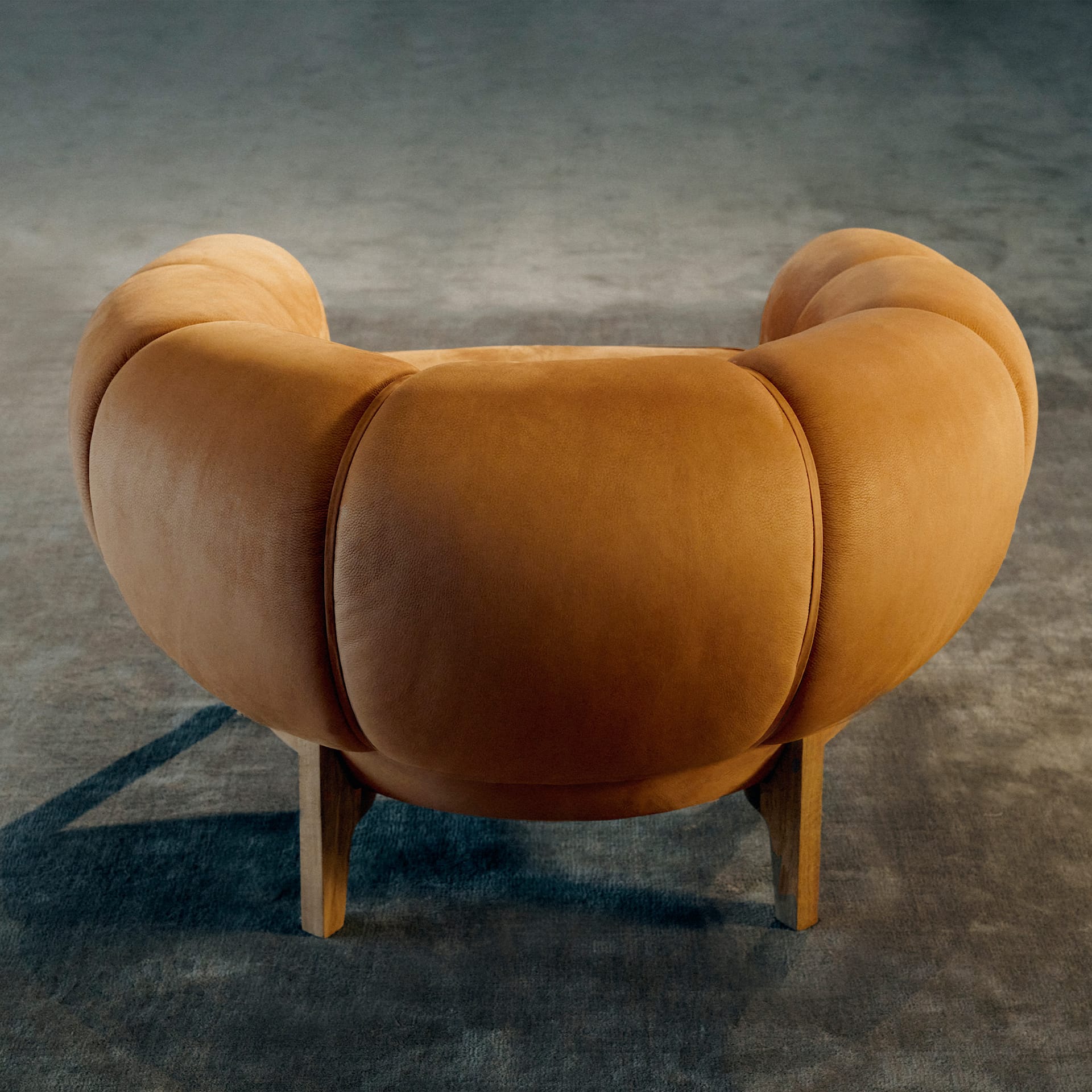 Croissant Lounge Chair Walnut Oiled/001 Ivory - Gubi - NO GA
