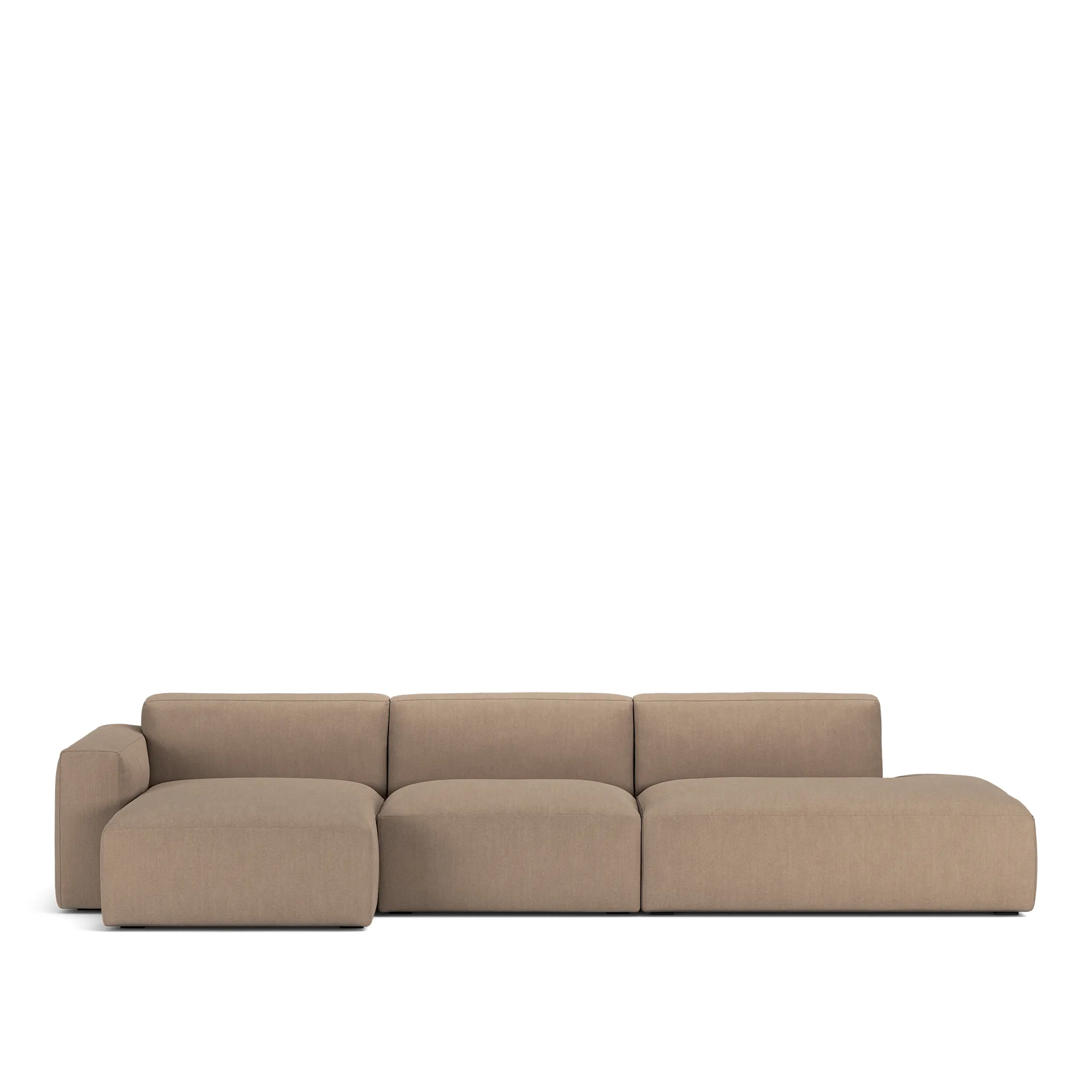 Brick 3-Seater Chaise Lounge Open End Right - 1