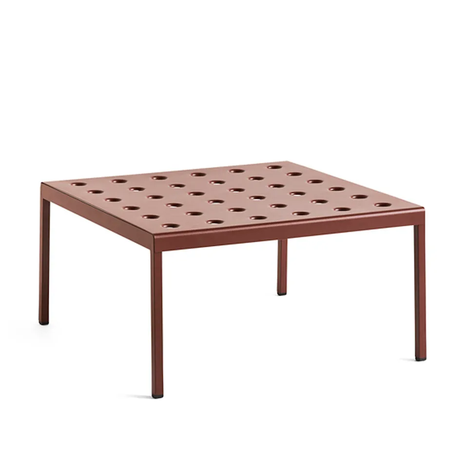 Balcony Low Table L75xW76xH39 - Iron Red