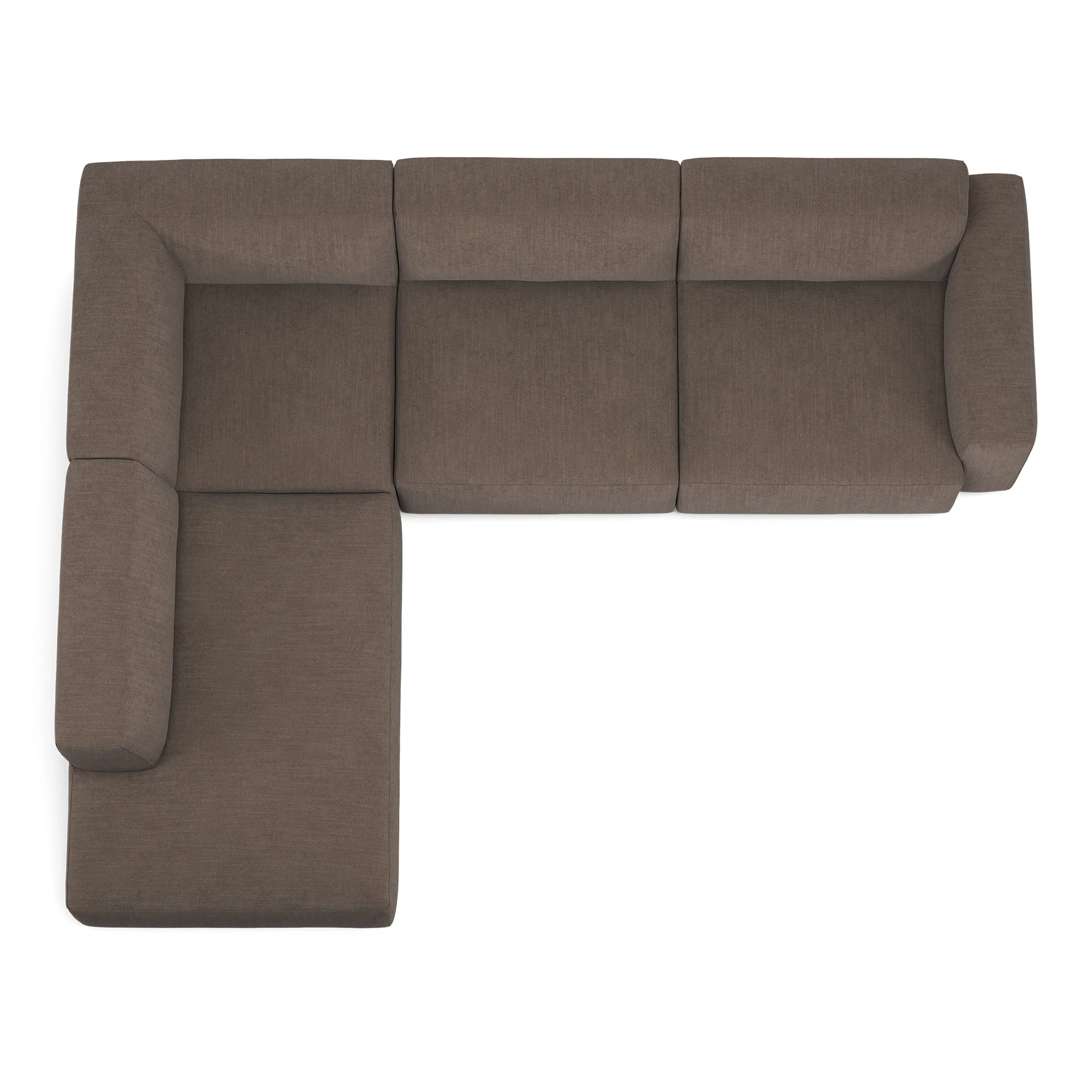 Brick 4-Seater Corner Open End Left - 8