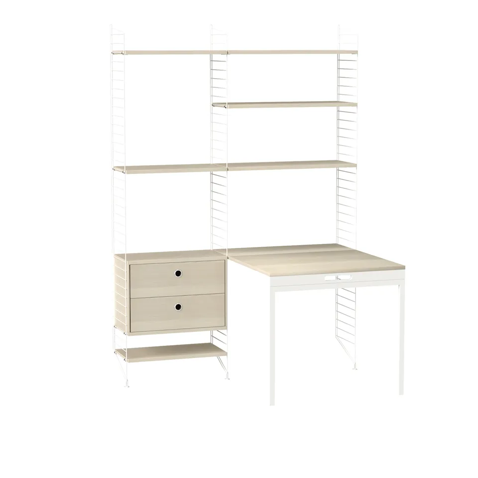 String Workstation E Ash White