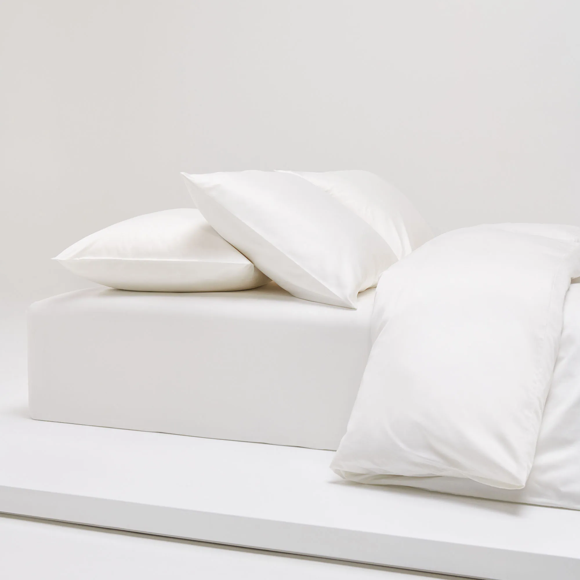 Shade duvet cover satin crisp white - 3