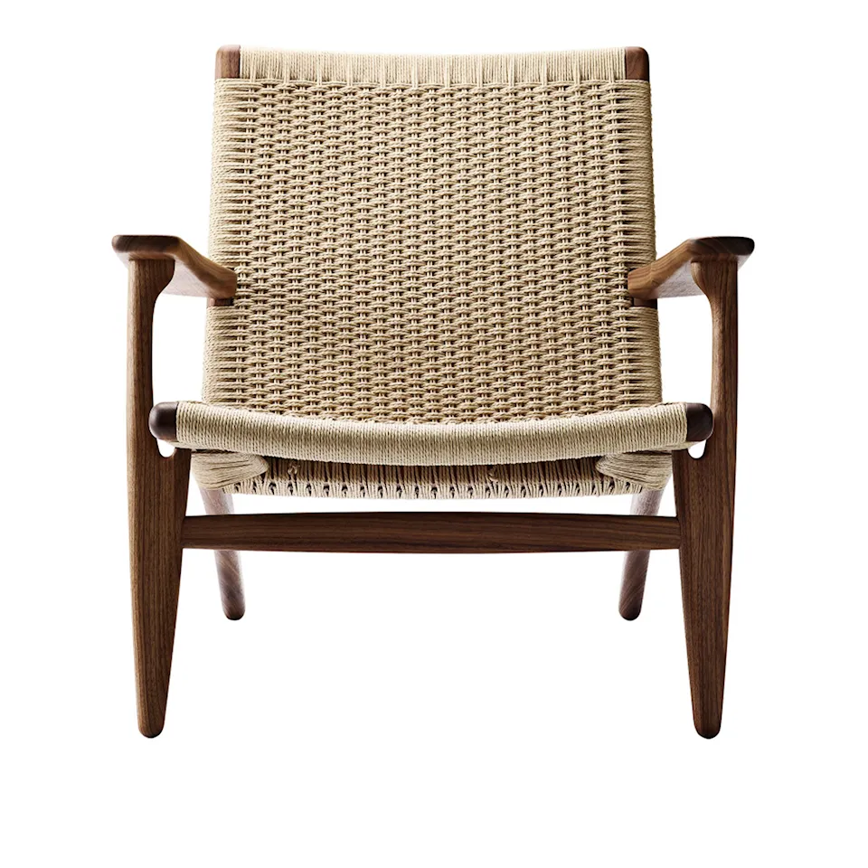 CH25 Armchair Walnut/Natural Cord