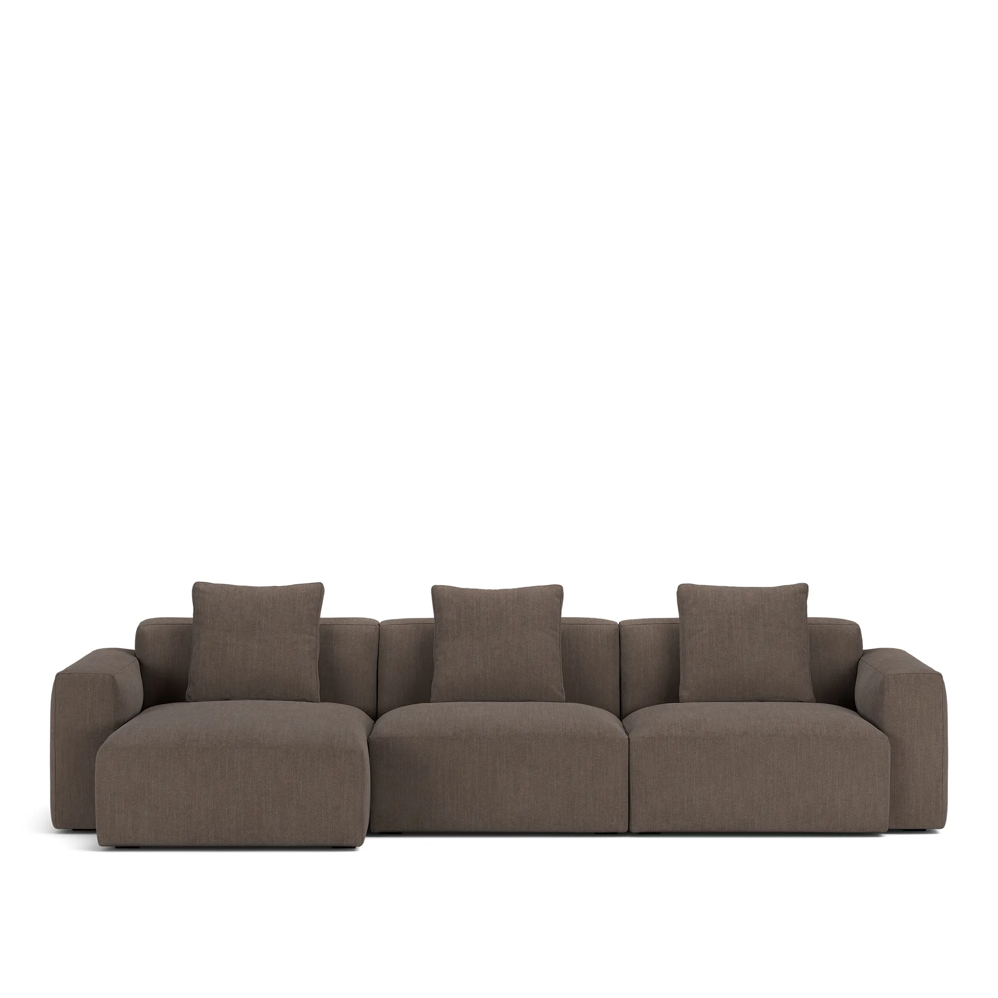 Brick 3-Seater Chaise Lounge Left - 10