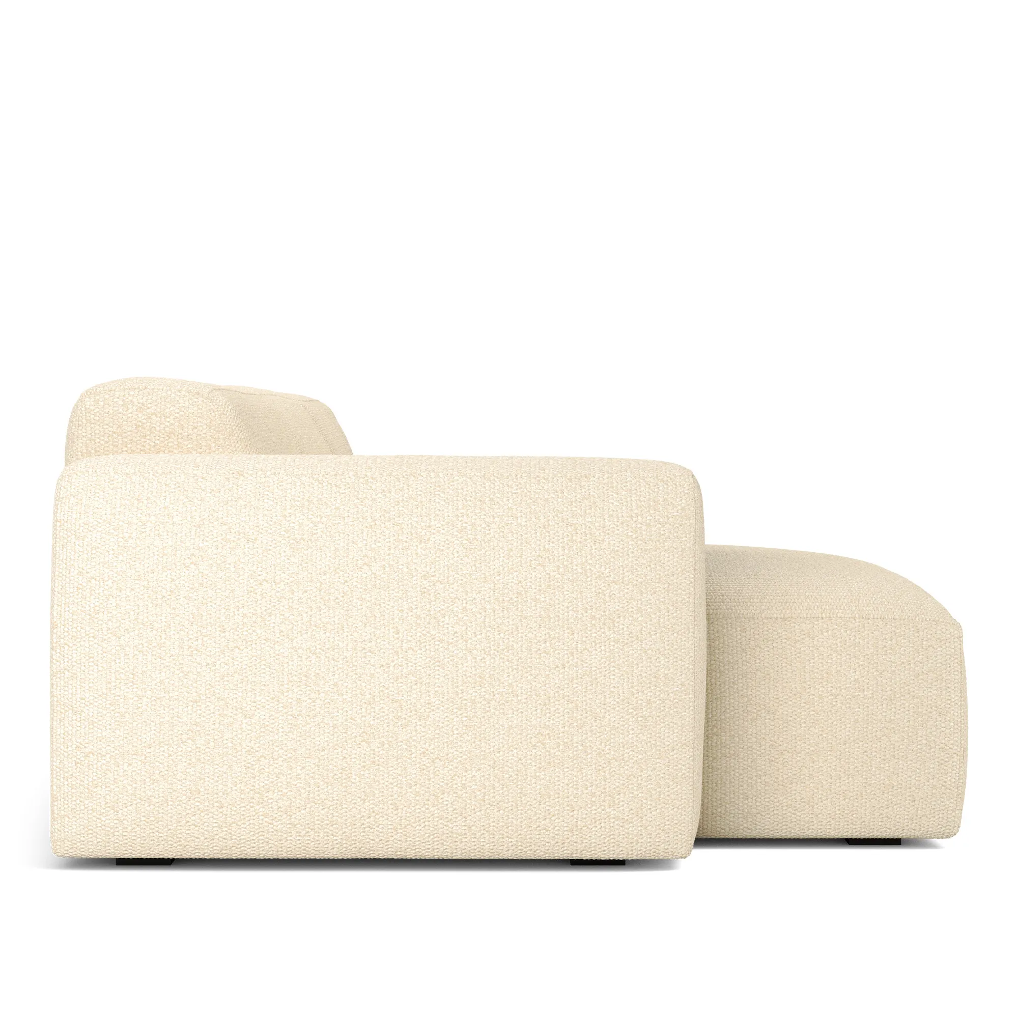Brick 3-Seater Chaise Lounge Open End Right - 5