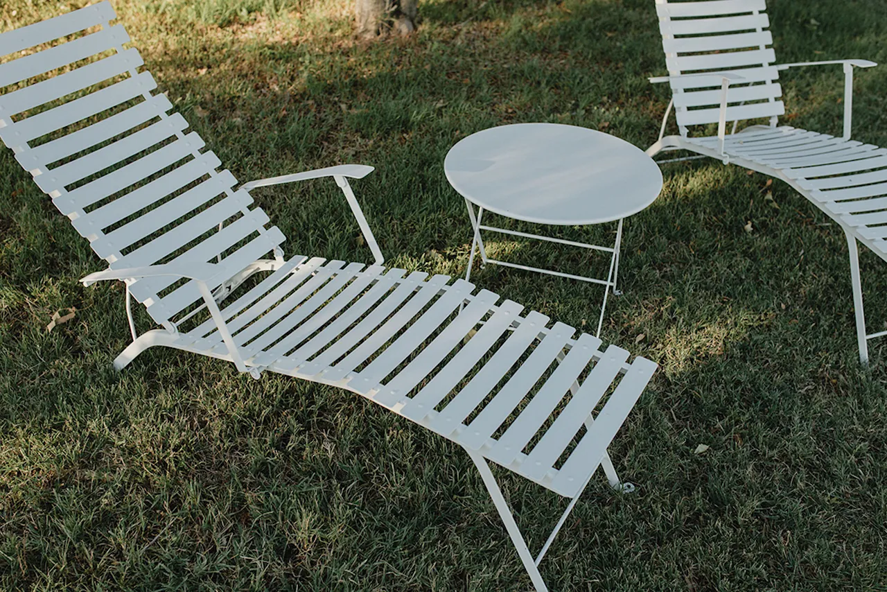 Bistro Chaise Longue, Willow Green