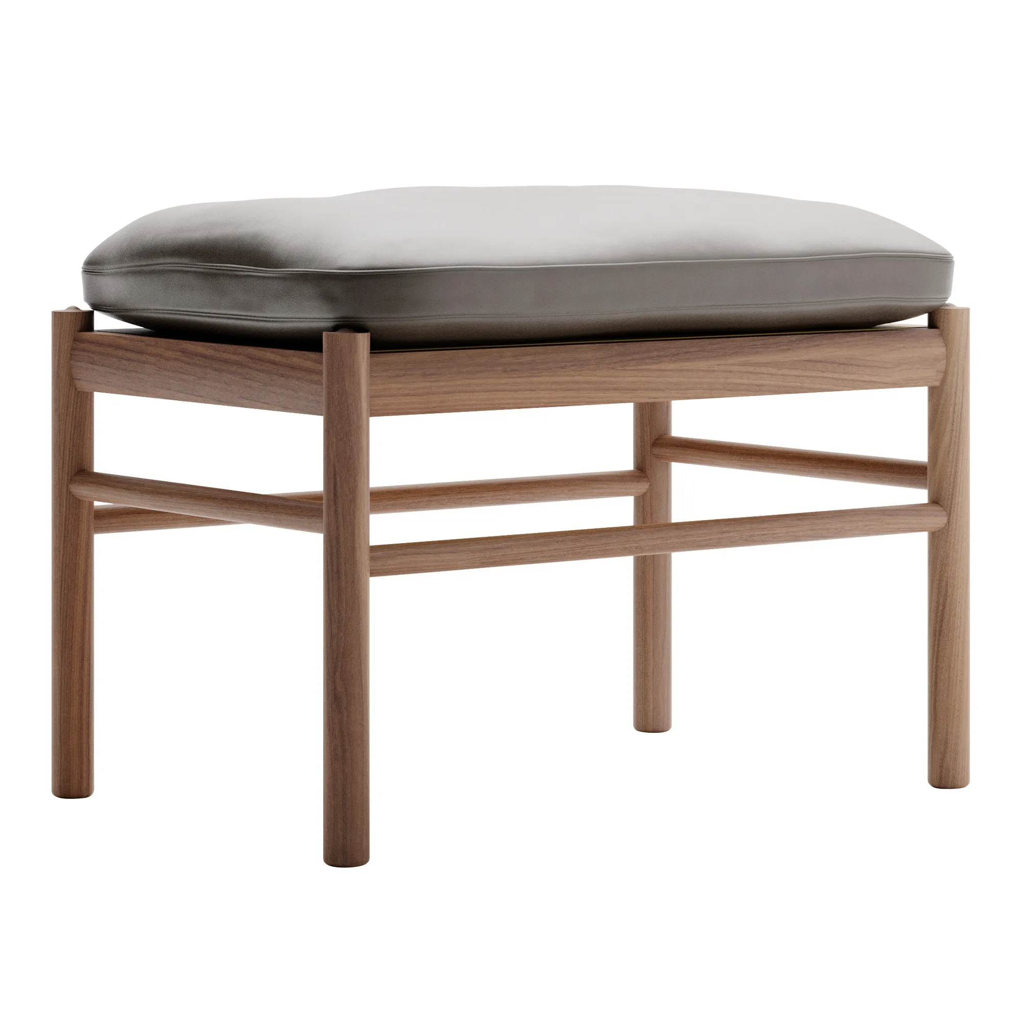 OW149F Colonial Footstool Walnut - 1
