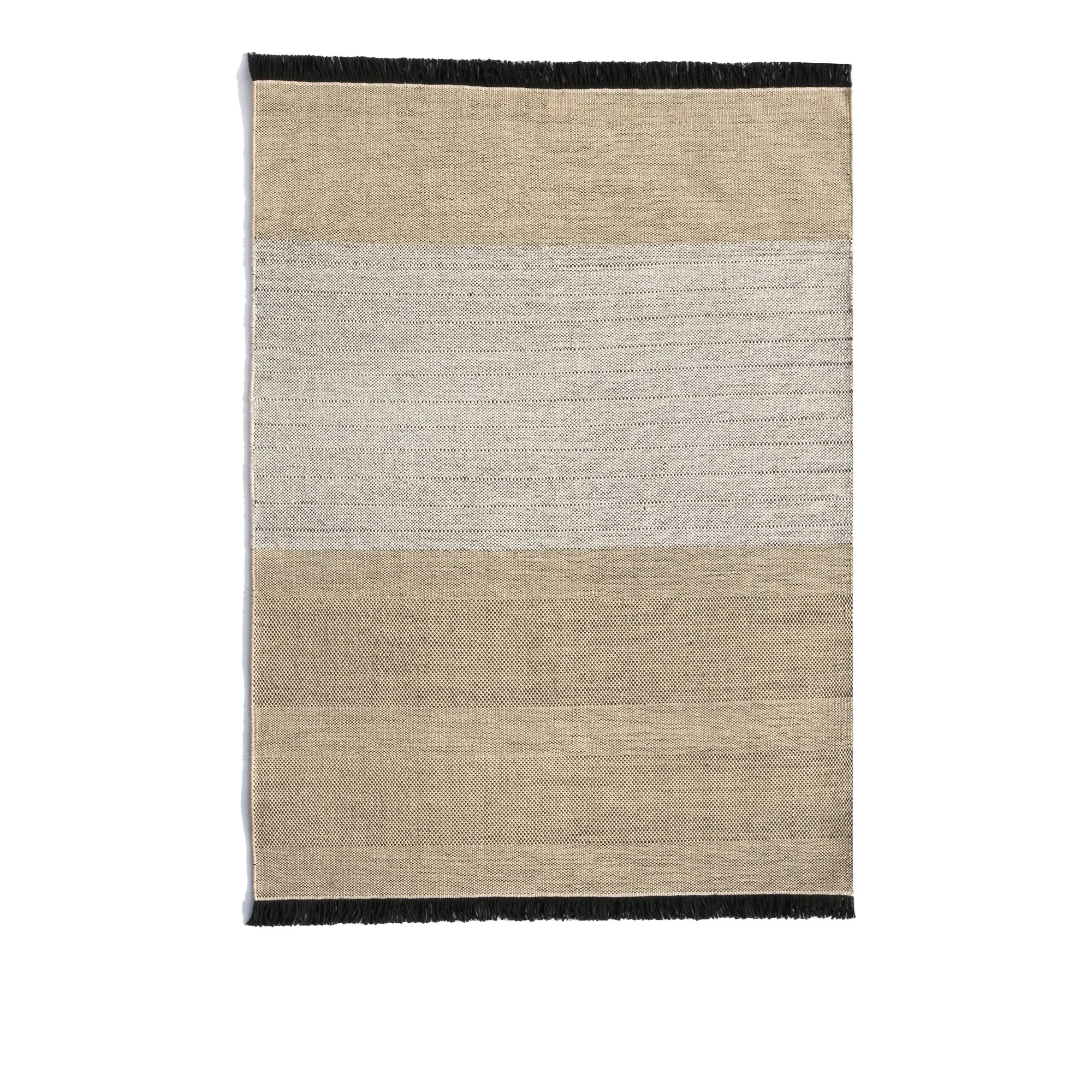 Tres Outdoor Stripes Black Rug  - 1
