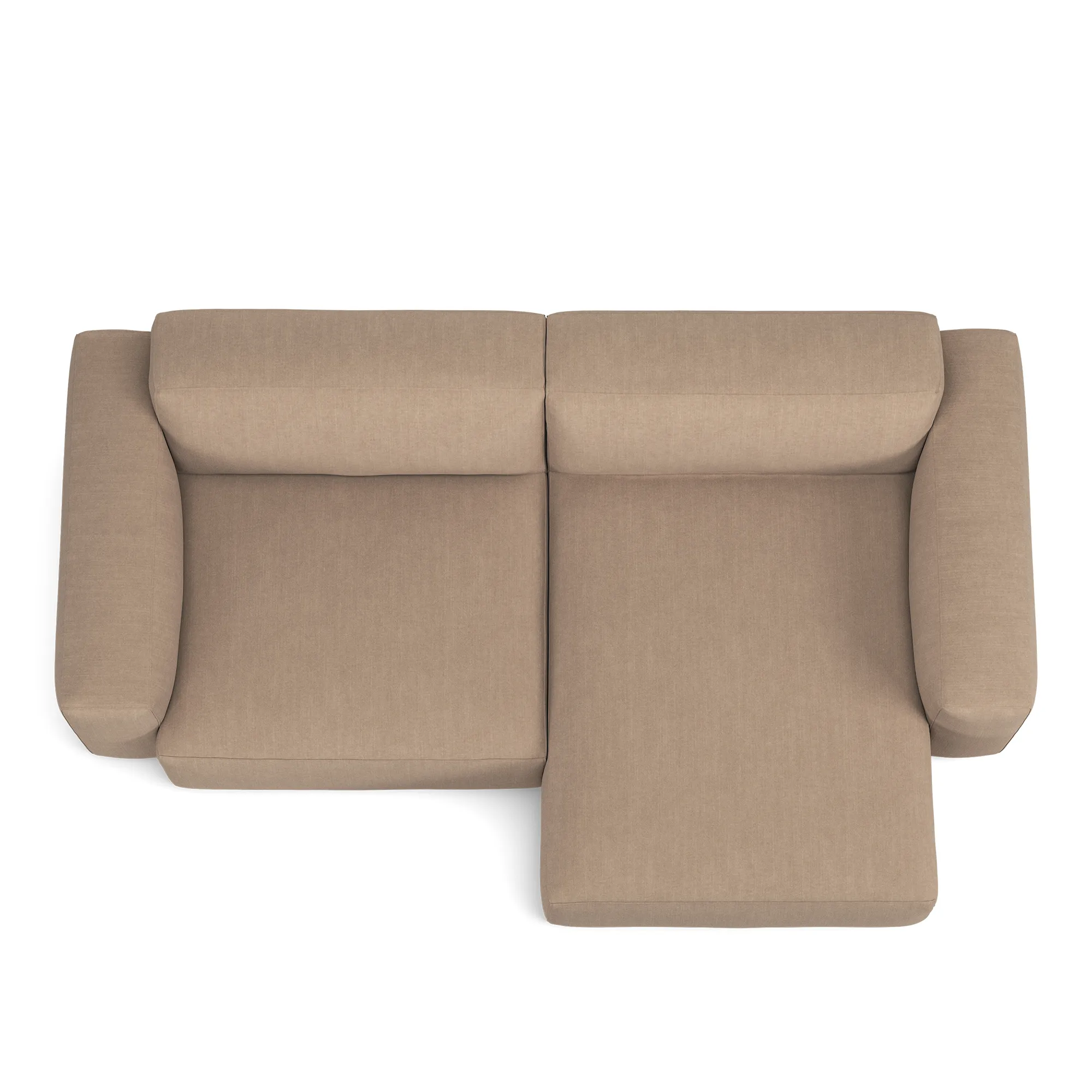 Brick 2-Seater Chaise Lounge Right - 8
