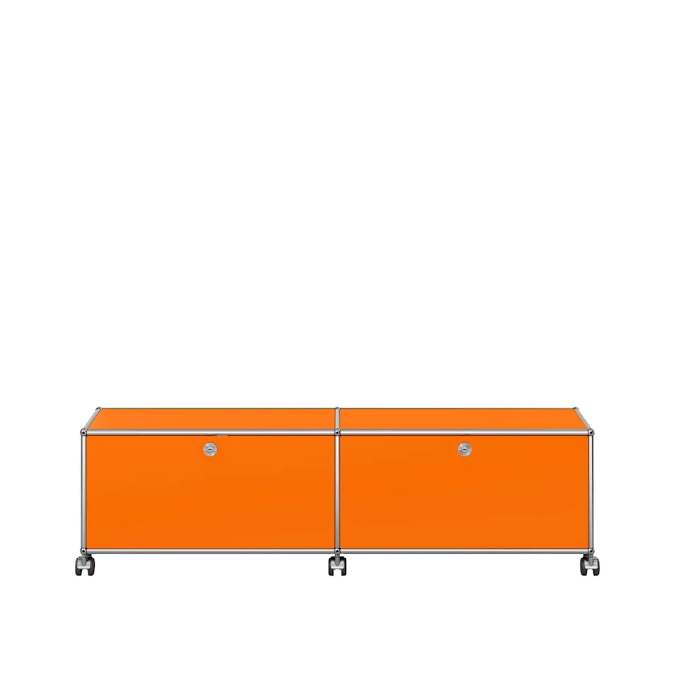 USM Haller 43 Low media unit, Pure Orange