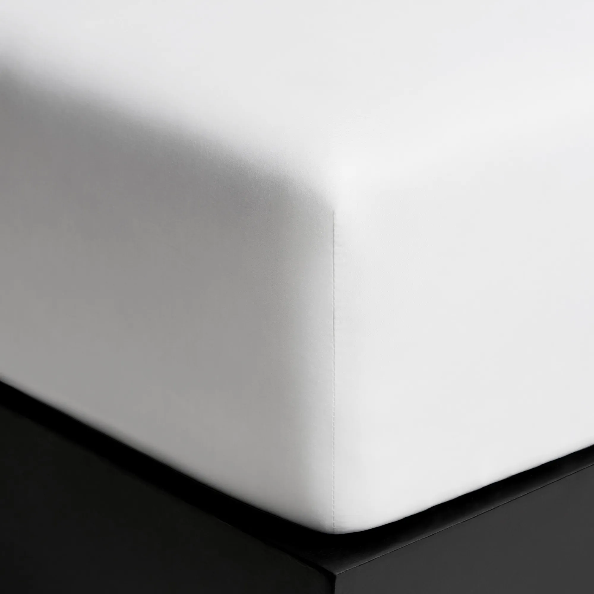 Percale Fitted Sheet Crisp White - 3