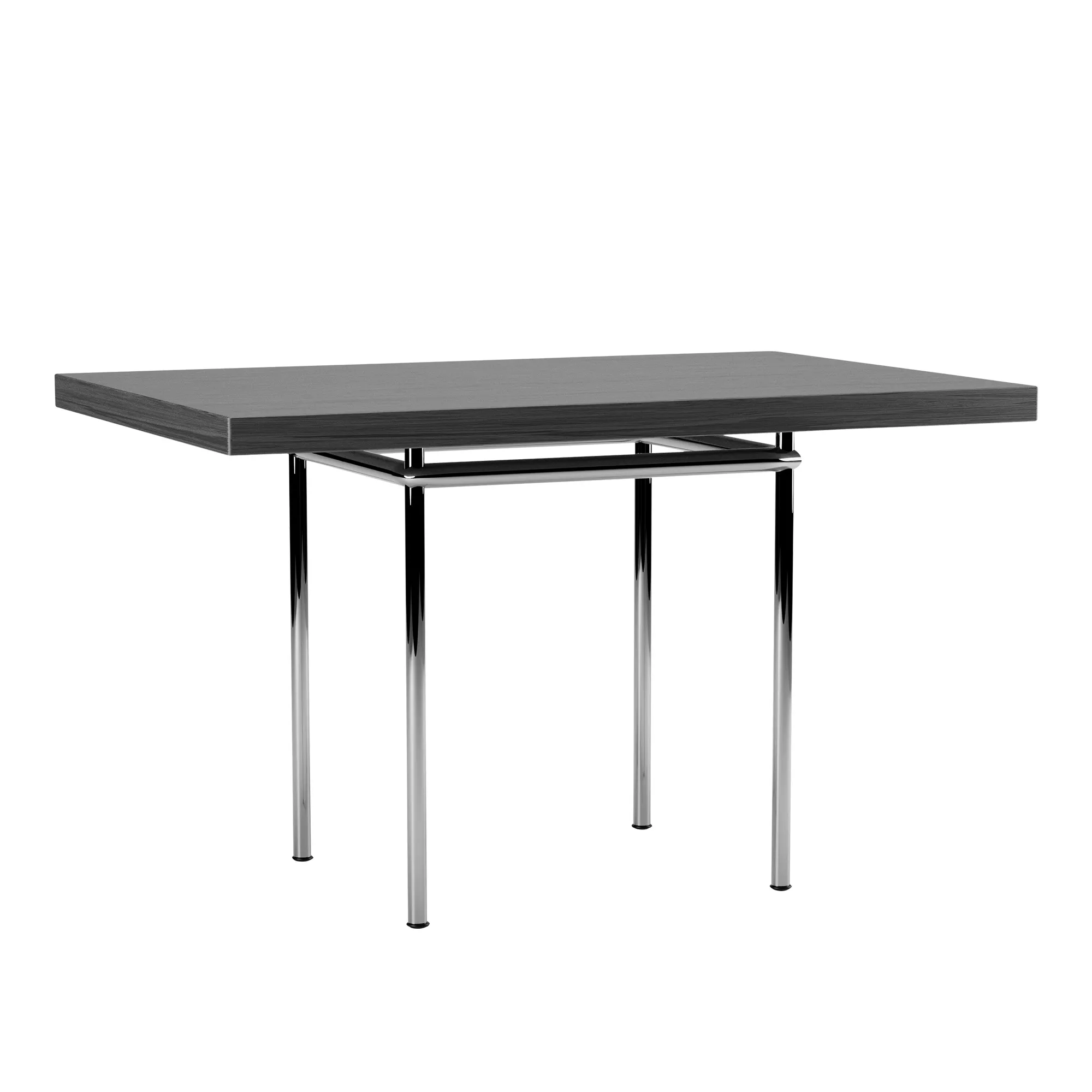 LC12 La Roche table Chrome Steel Base 120 X 80 cm - 1