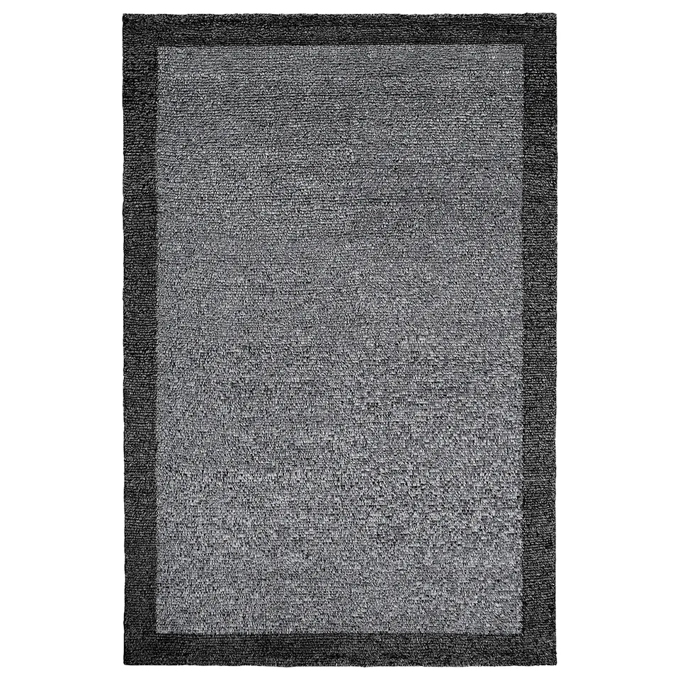 Ryya 02 Black & White Rya Rug