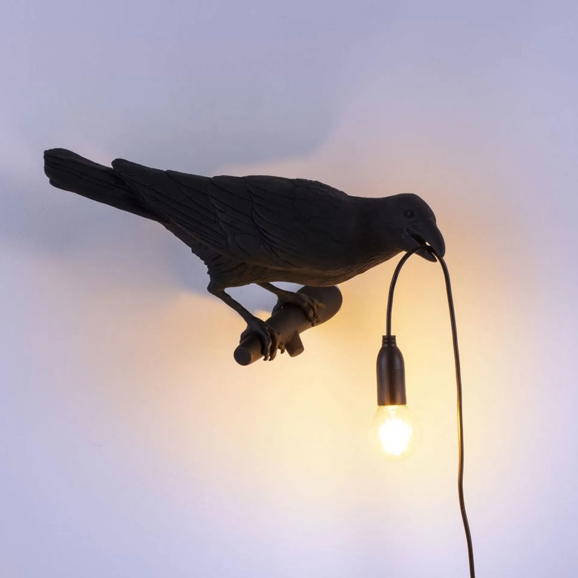 Bird Lamp Looking Right - Sort - Seletti - NO GA