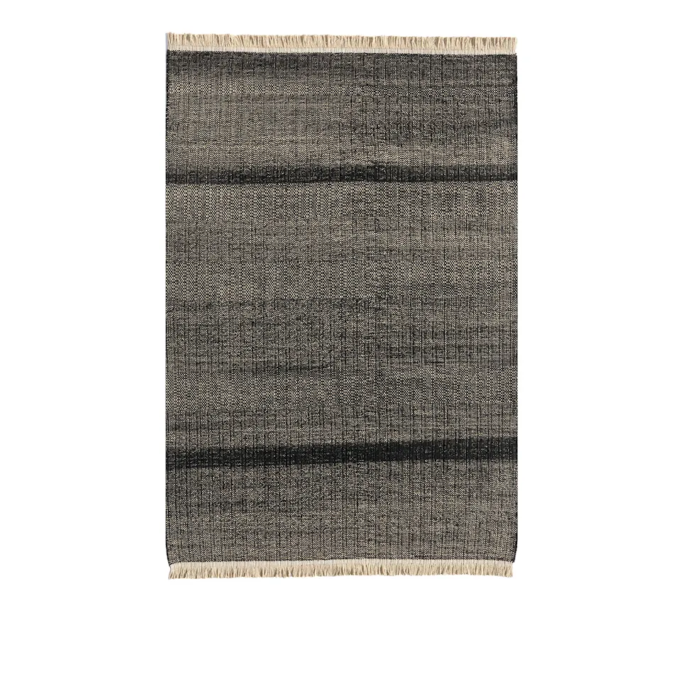 Tres Outdoor Texture Black Rug