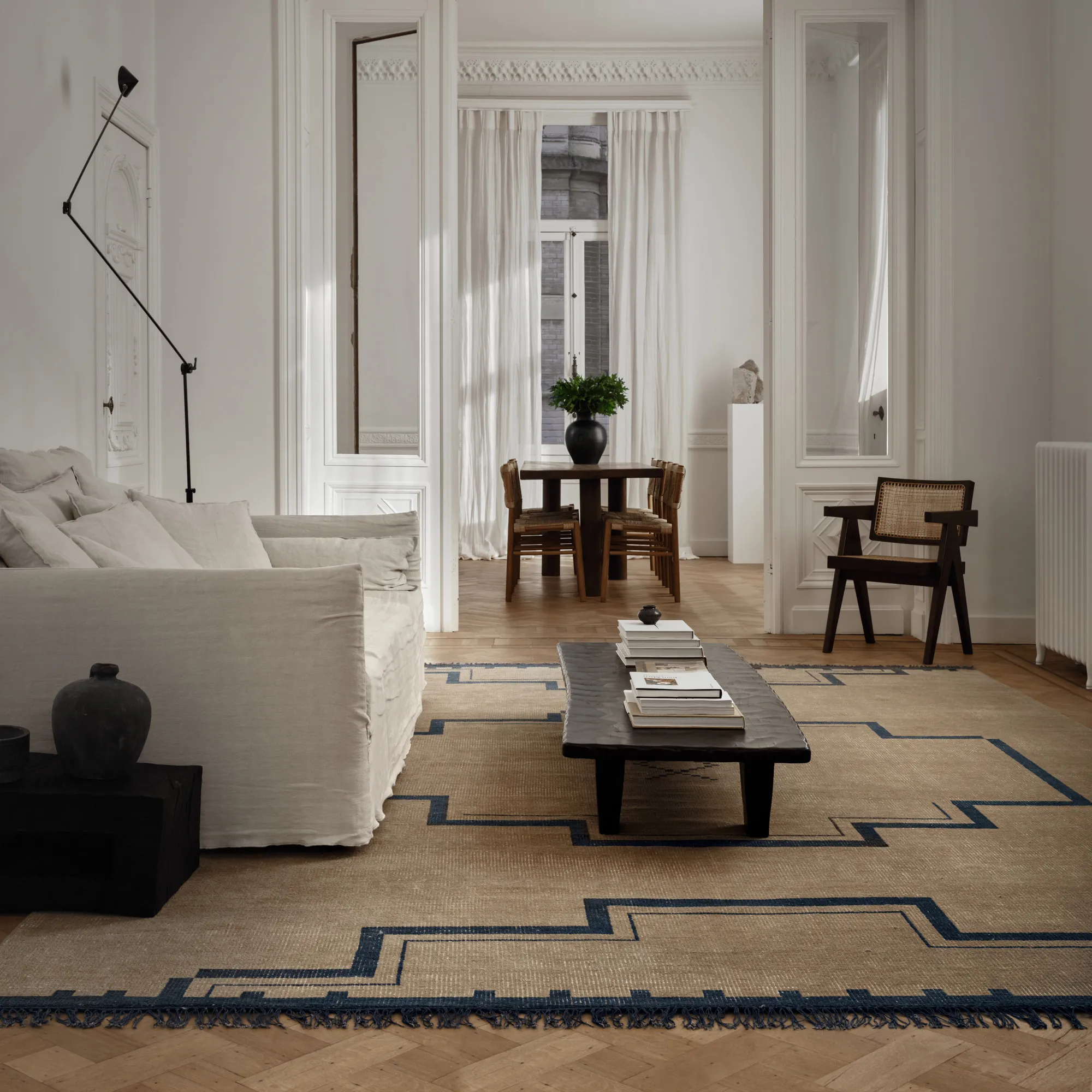 Elder 02 Navy Wool Rug - 7