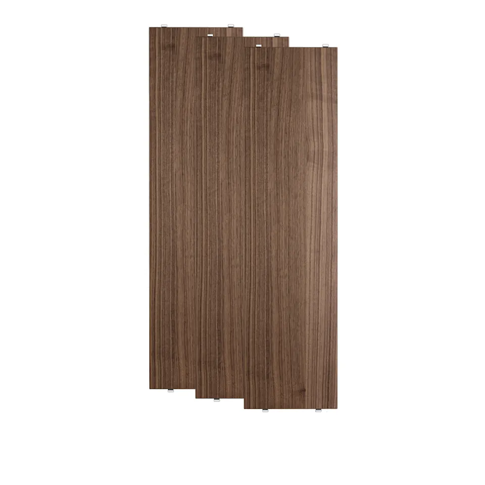 Shelf 78x20cm 3-pack walnut