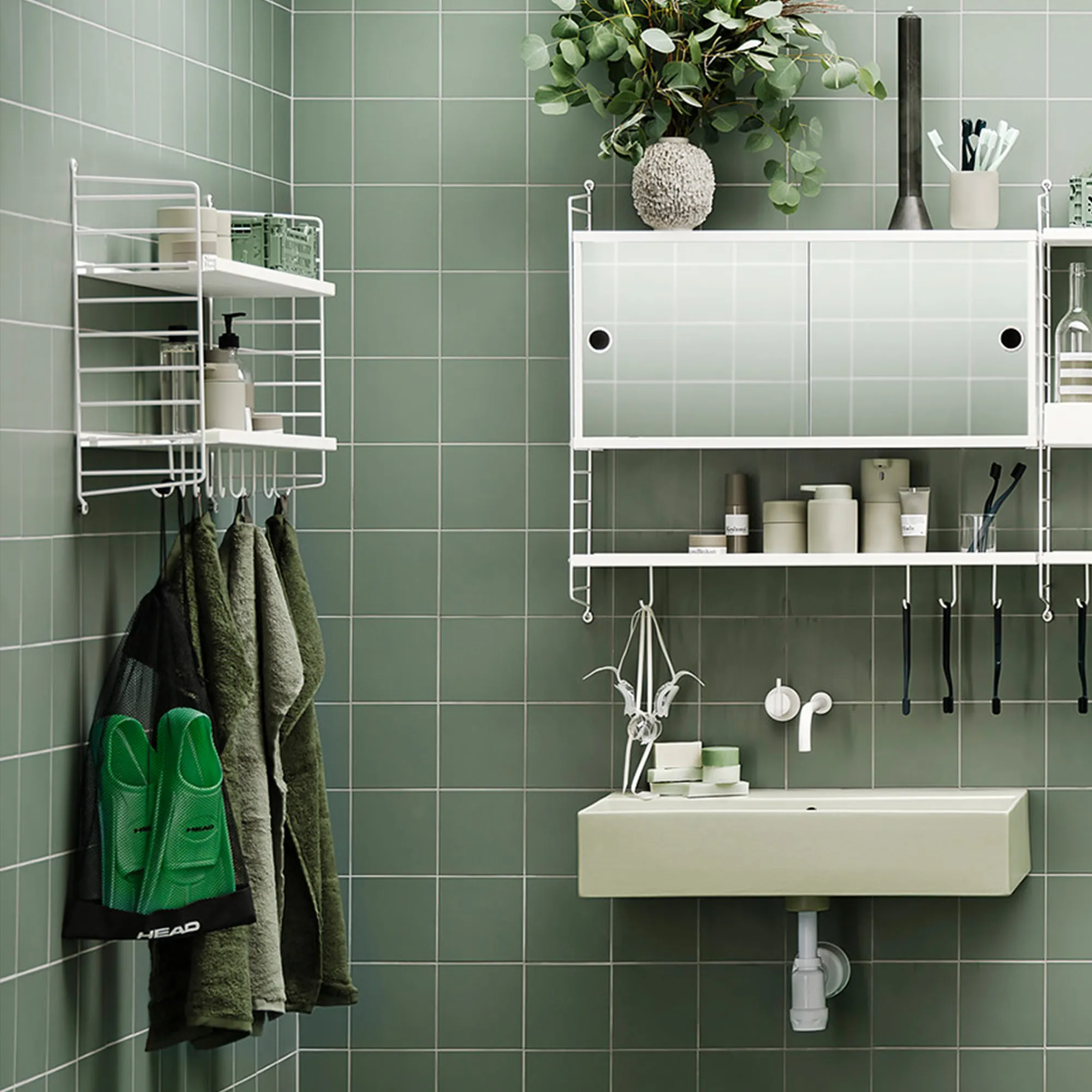 String Pocket Wall Shelf Metal - 6