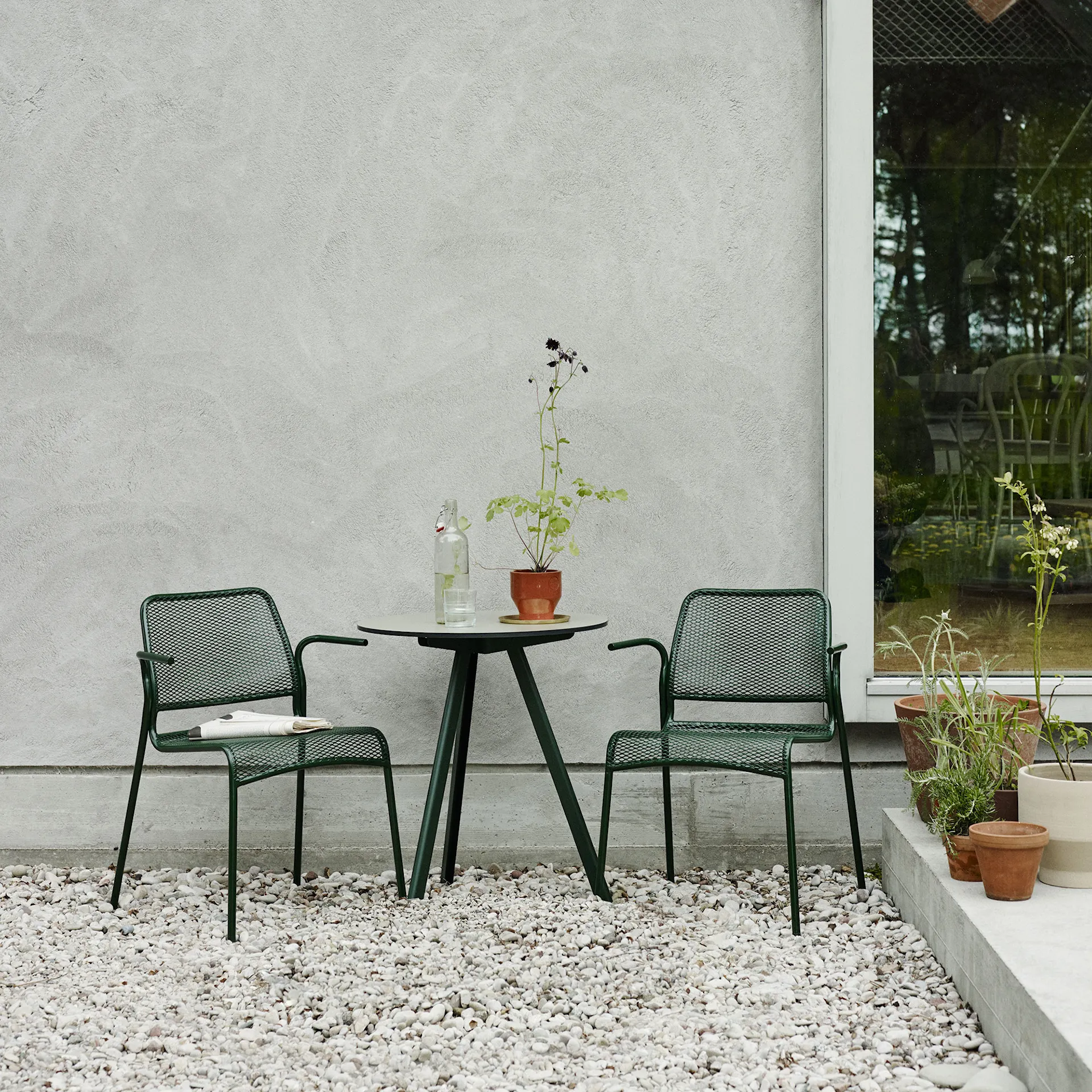 Mira Chair Steel/Hunter Green - Fritz Hansen - NO GA