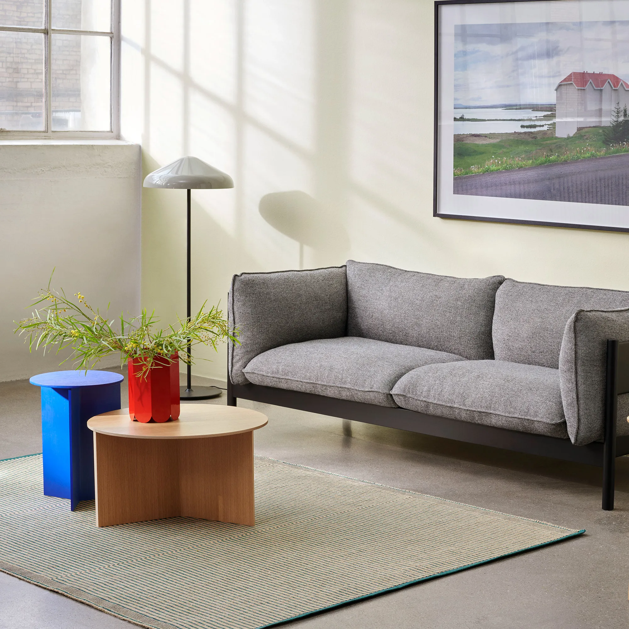 Slit Coffee Table Round High - 9