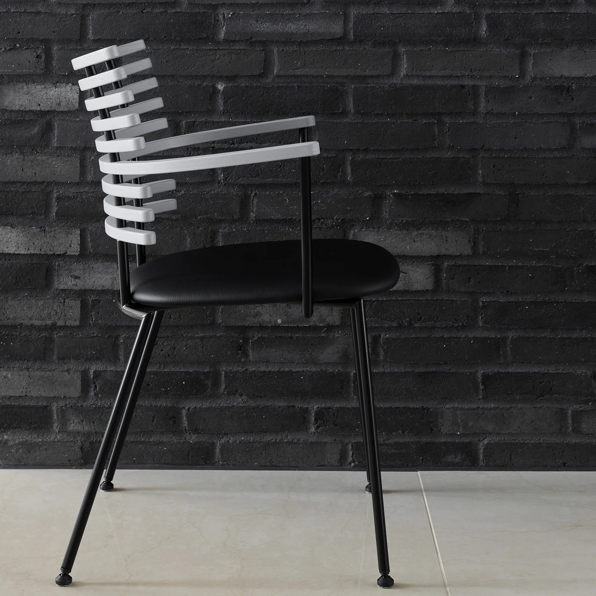 Tiger Armchair - Black Powder Coated Legs - 8
