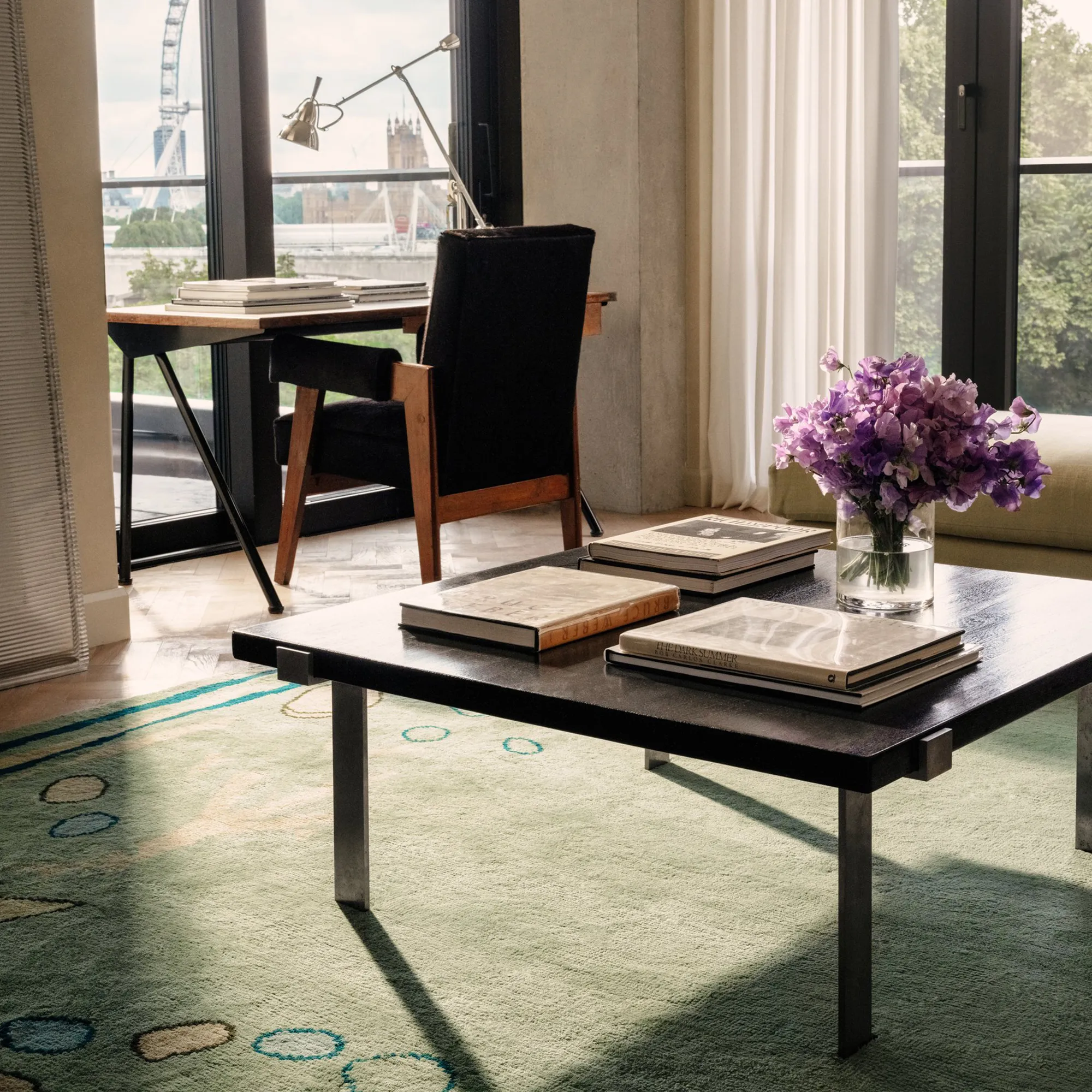 Giverny Green wool rug - 4