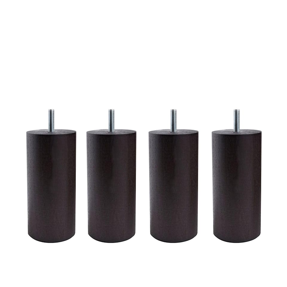Cylinder Sängben Wenge 4-pack