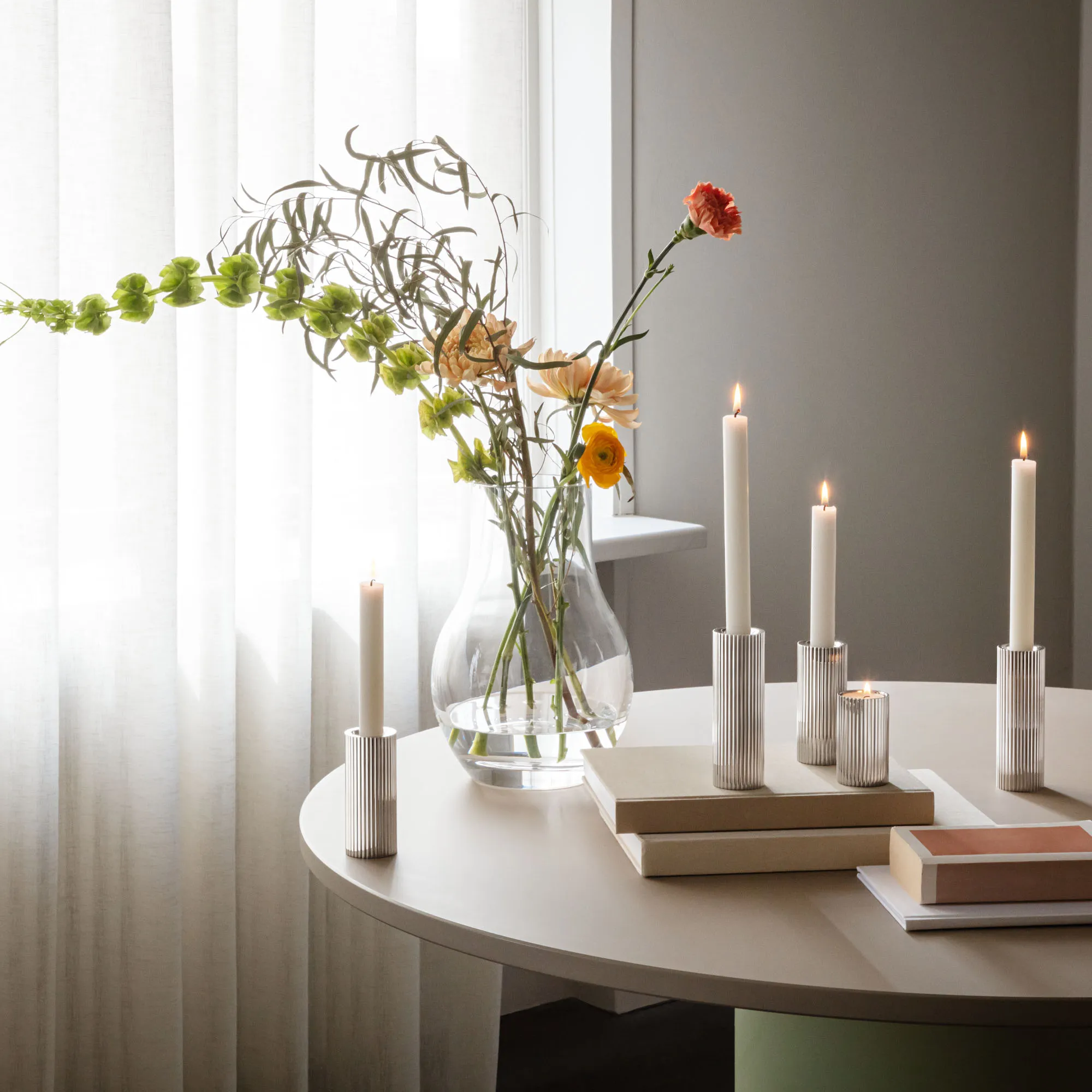 Bernadotte Tealight & Candleholder 3Pcs - 3