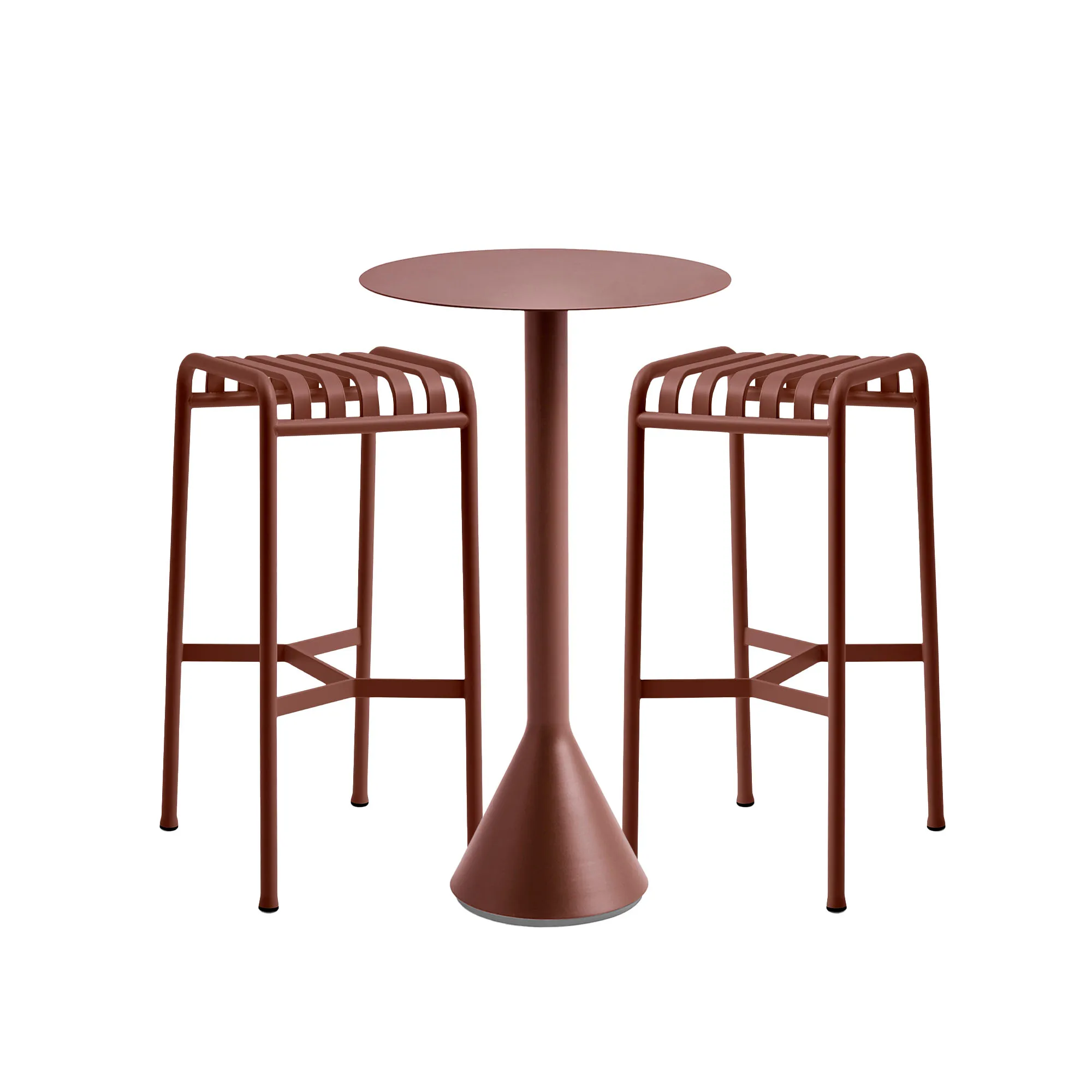 Palissade cone bartable & 2 bar stoolss - 1