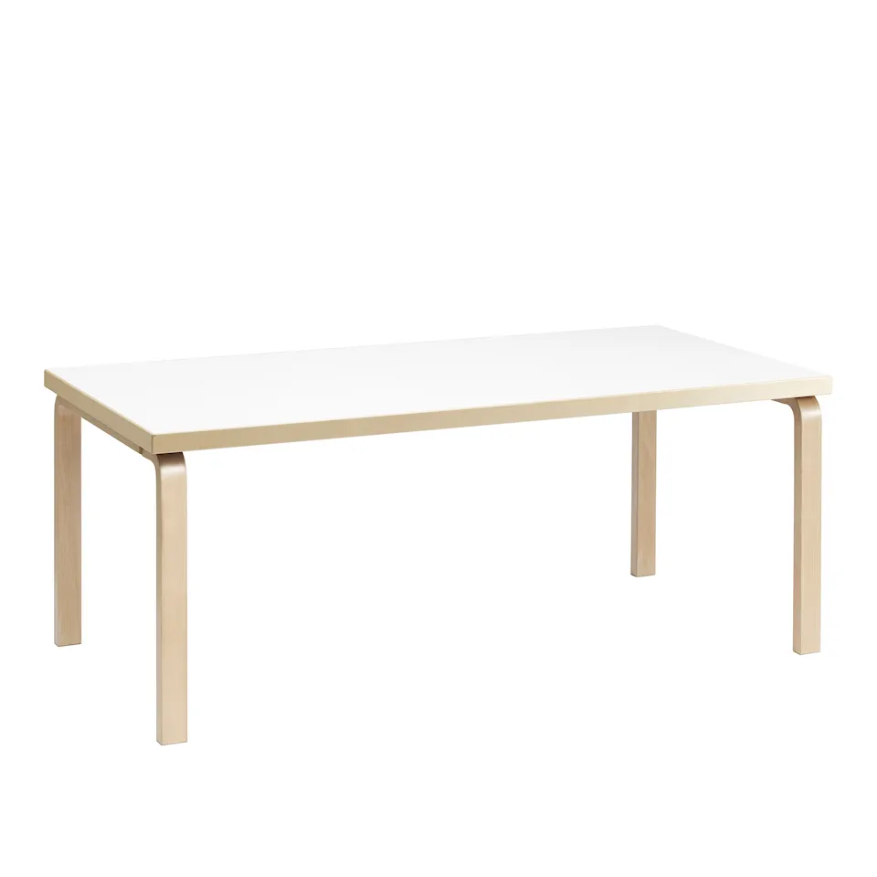 Table 83 white laminate/clear lacquered