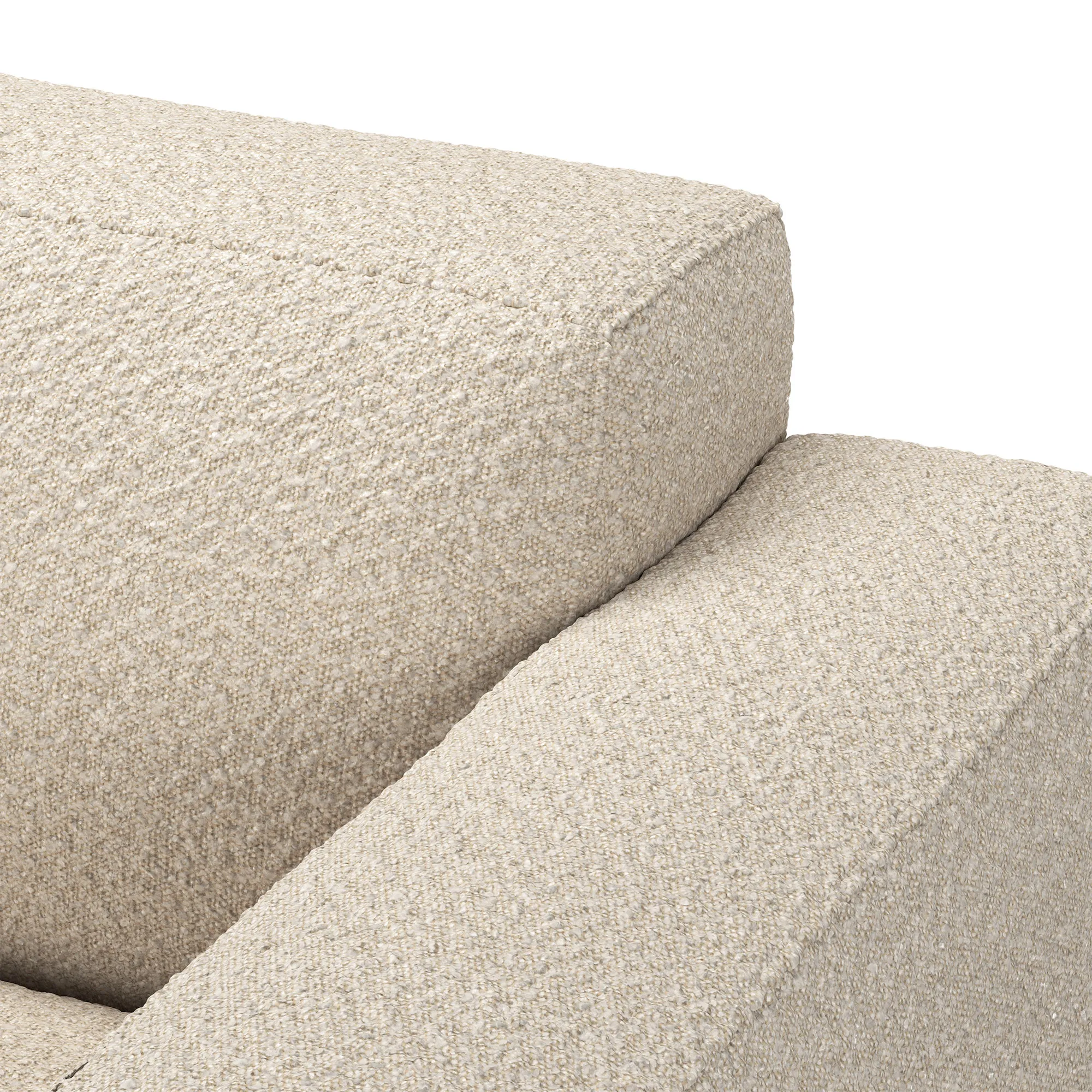 Brick 2-Seater Chaise Lounge Left - 3