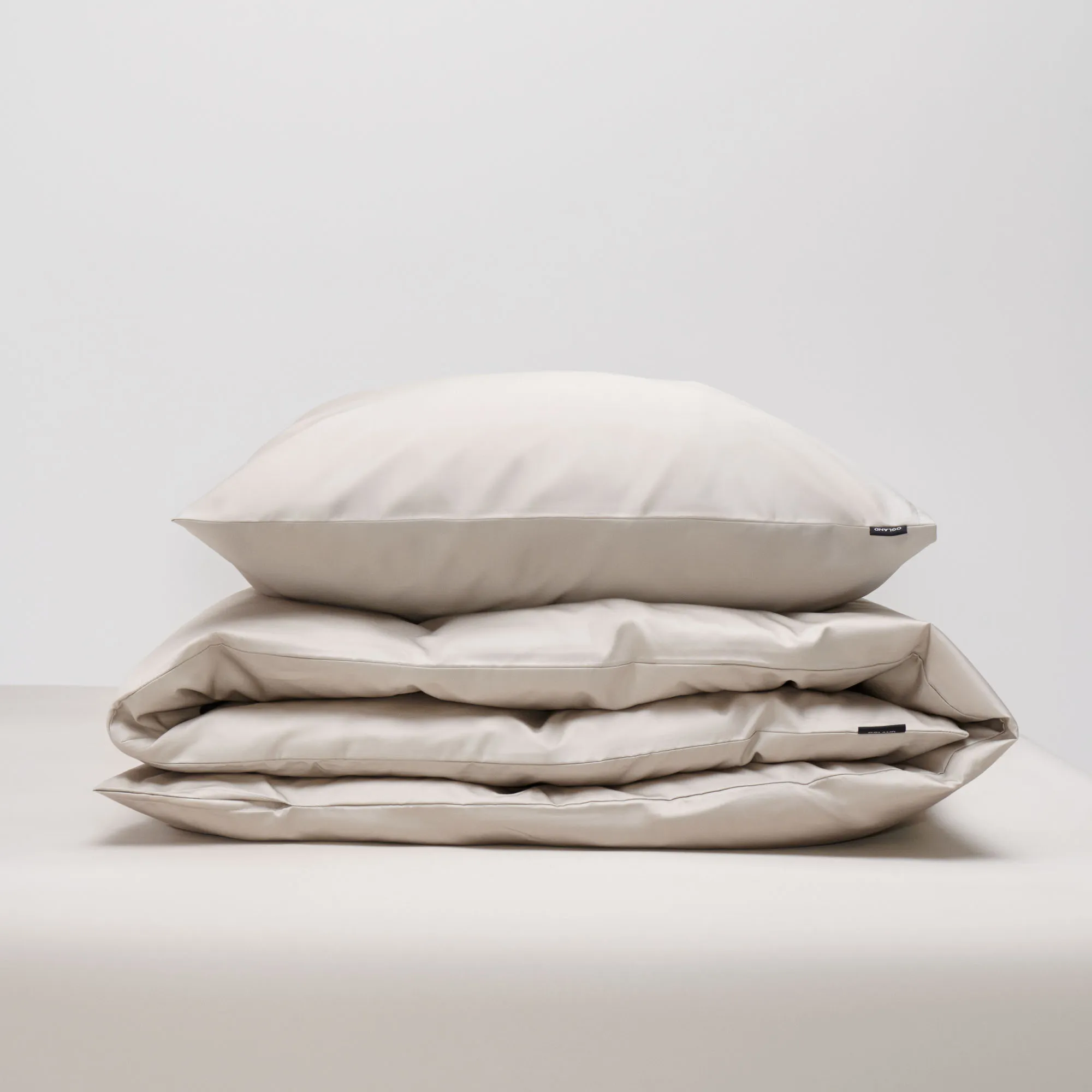 Shade duvet cover satin nordic greige - 4