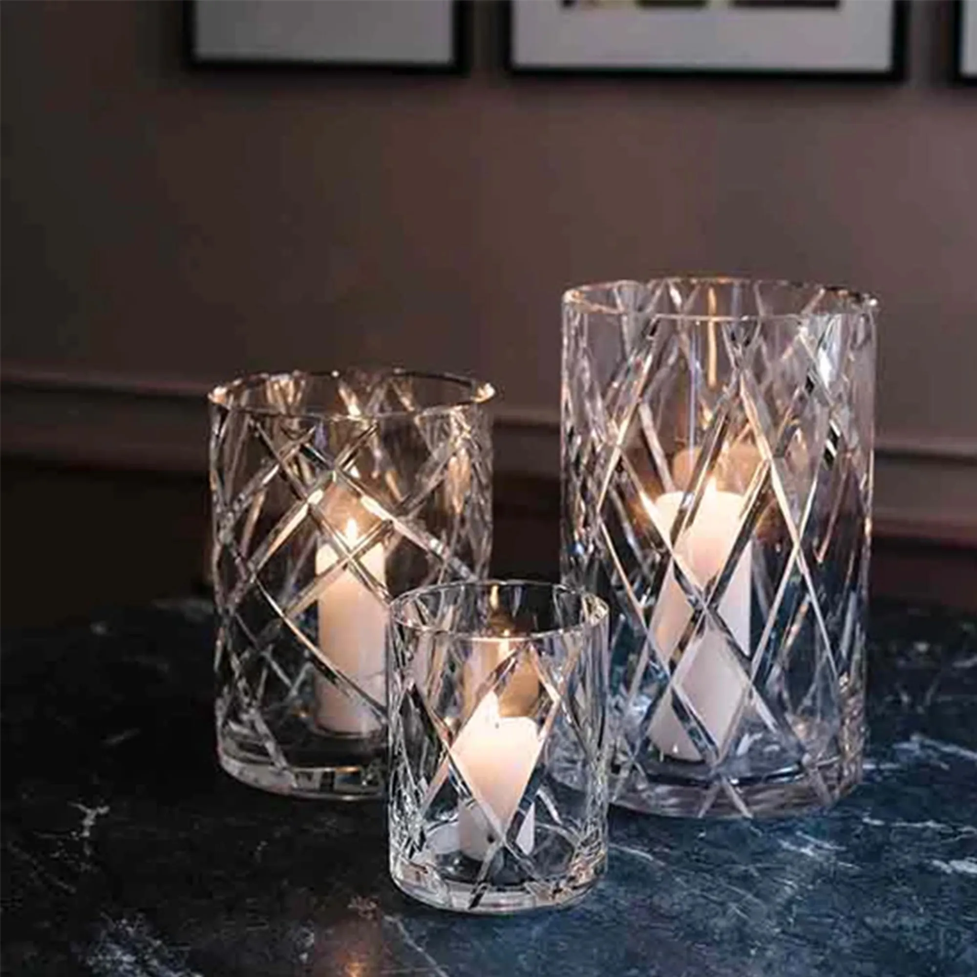Hurricane Crystal Lamp Large - 5