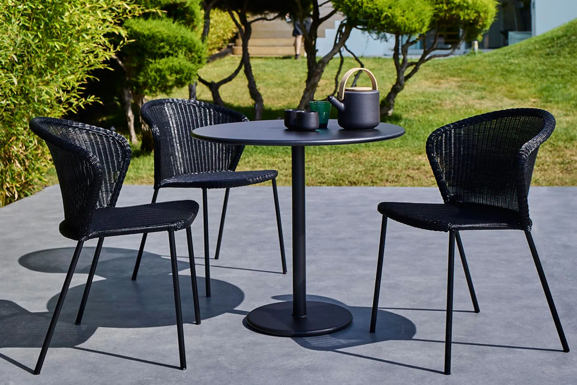 Lean Stol Cane-line Weave Black - 3