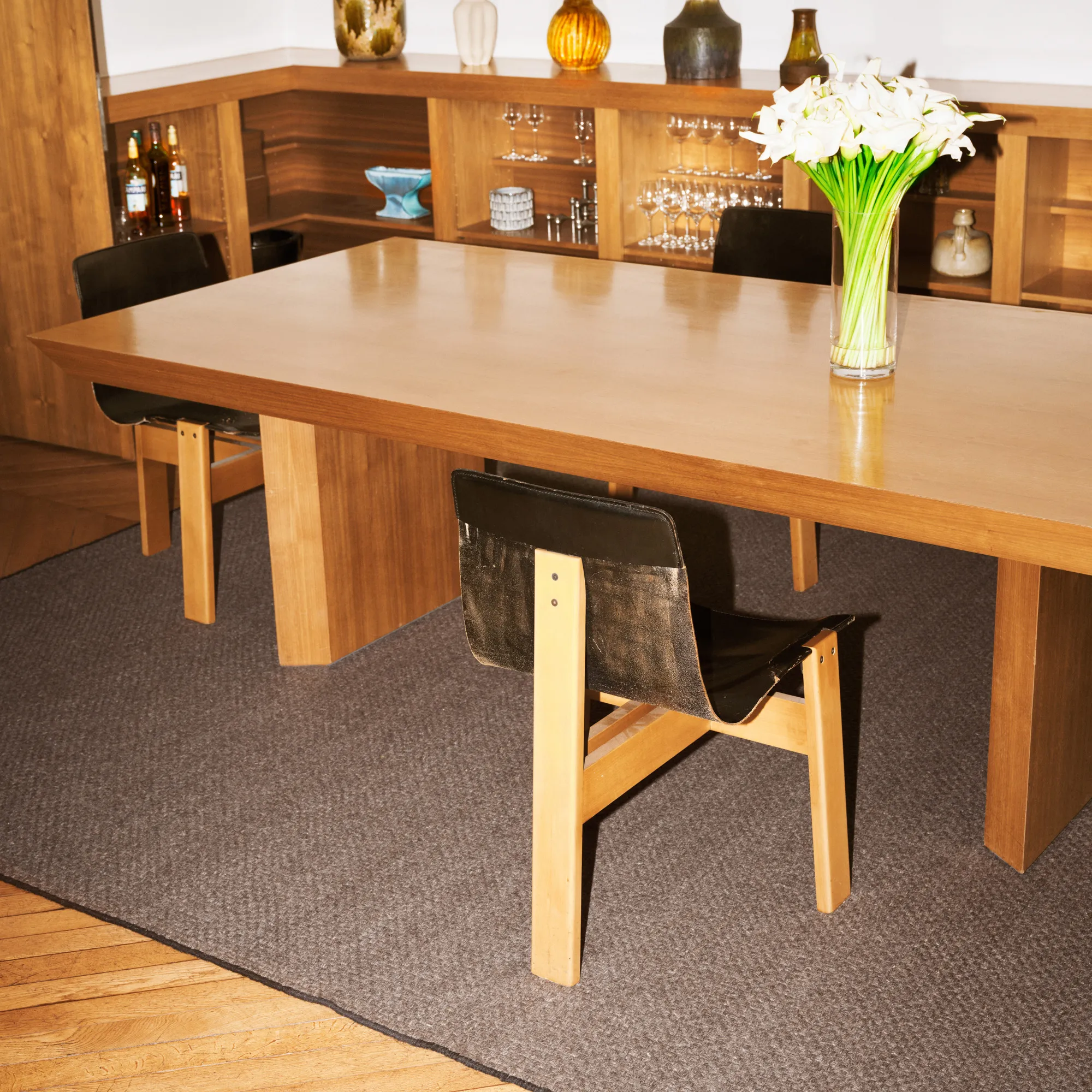 Zero Basket Brown Wool Rug - 10