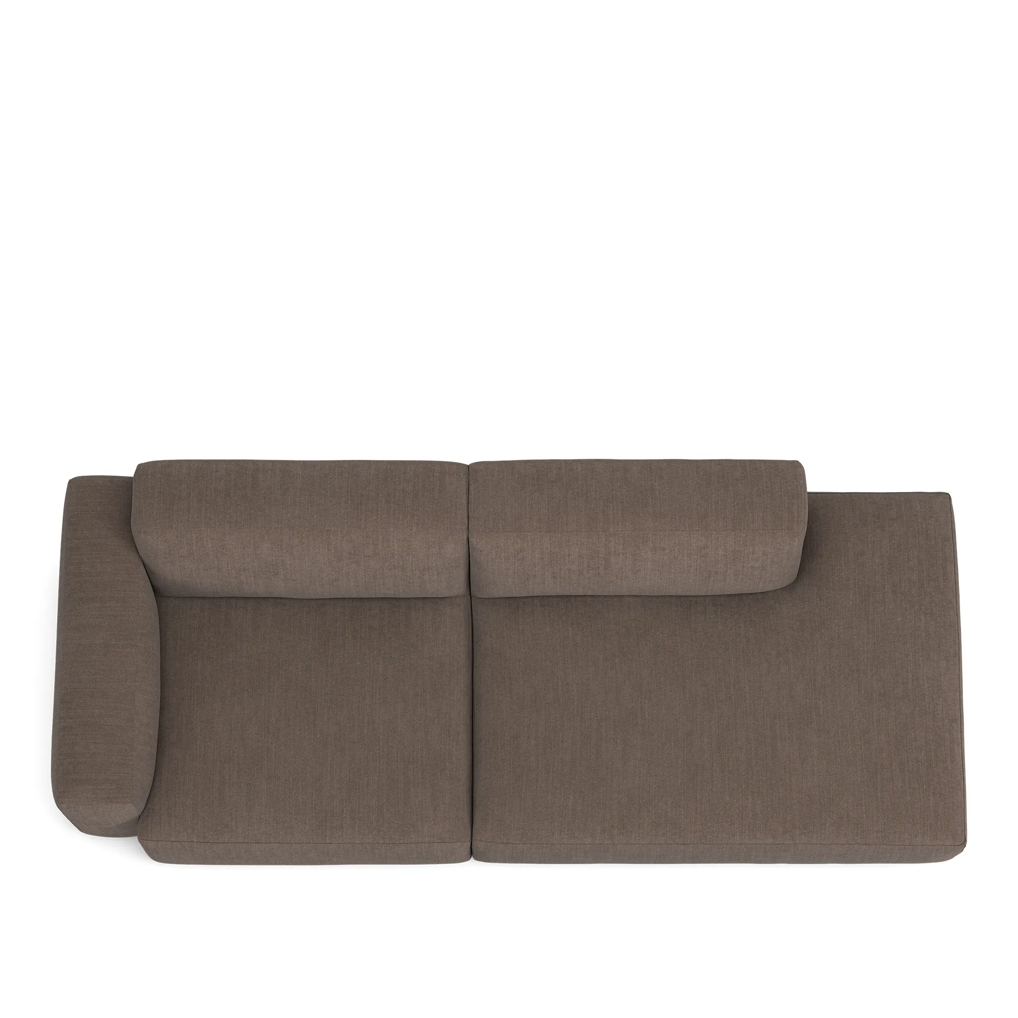 Brick 2-Seater Open End Right - 8
