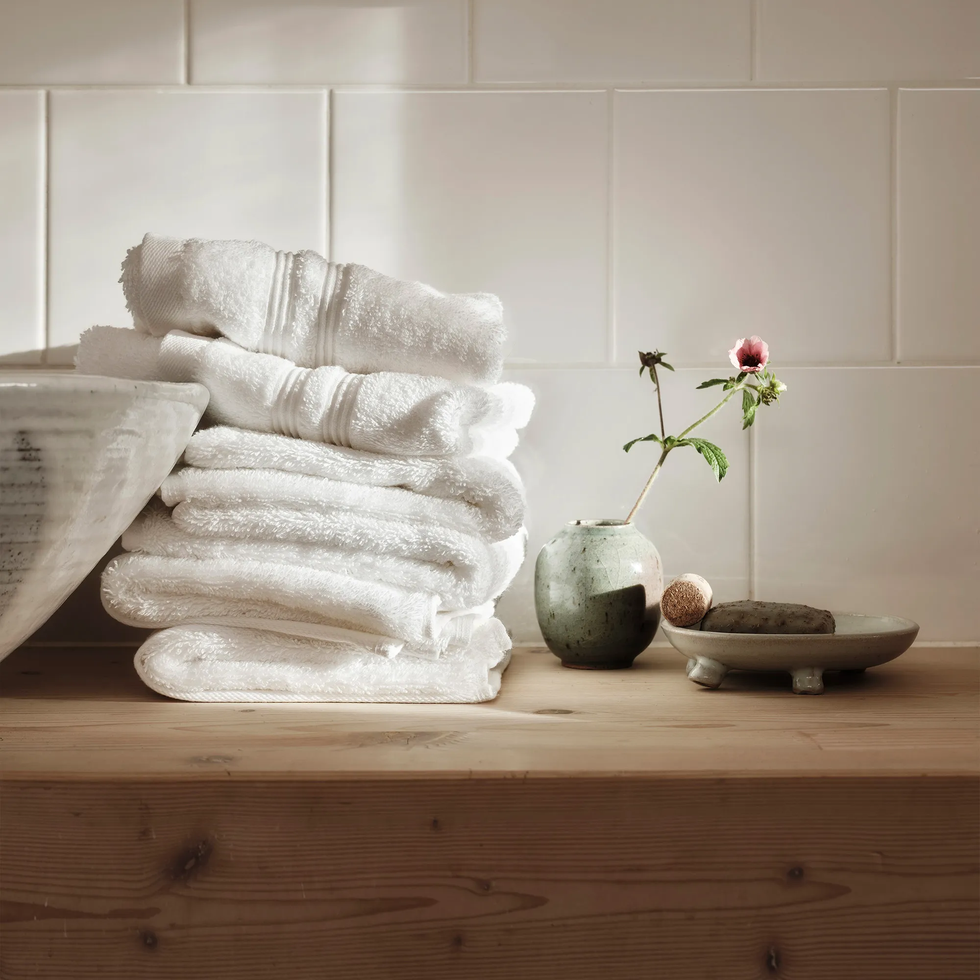Fontana Organic White Towel - 7