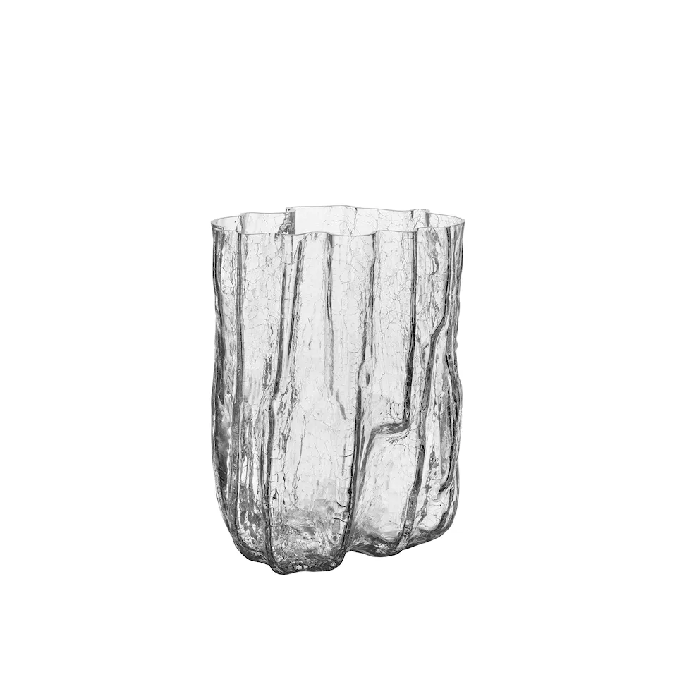 Crackle Clear Vase - 29,5 cm