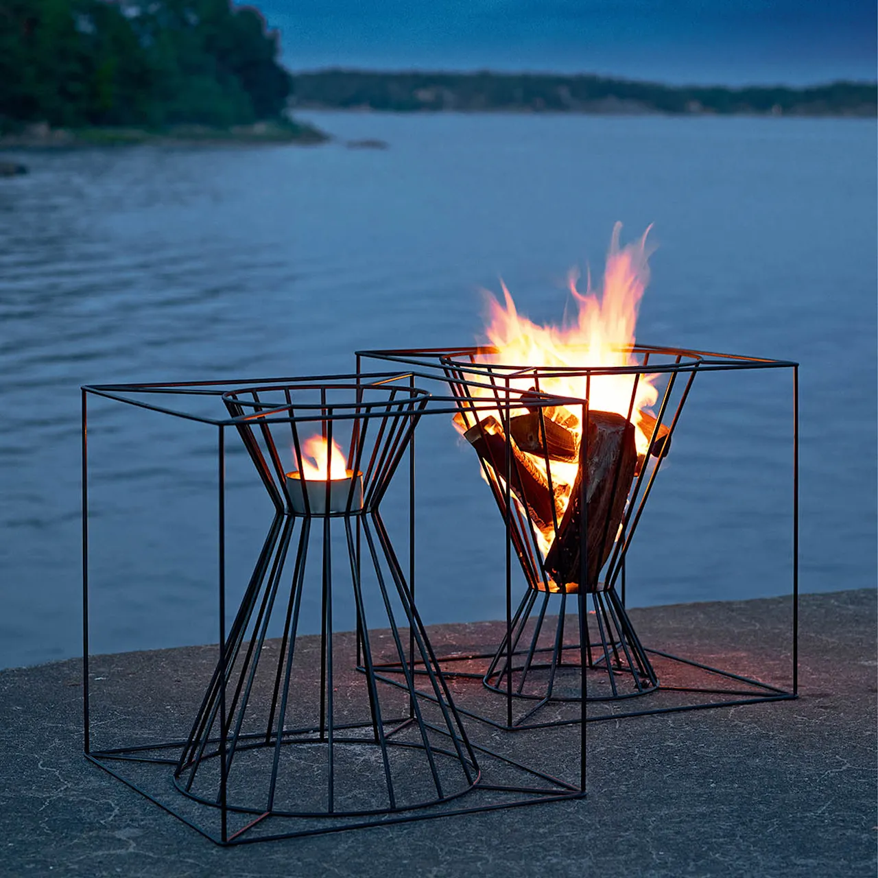 Boo Fire Basket - Metal