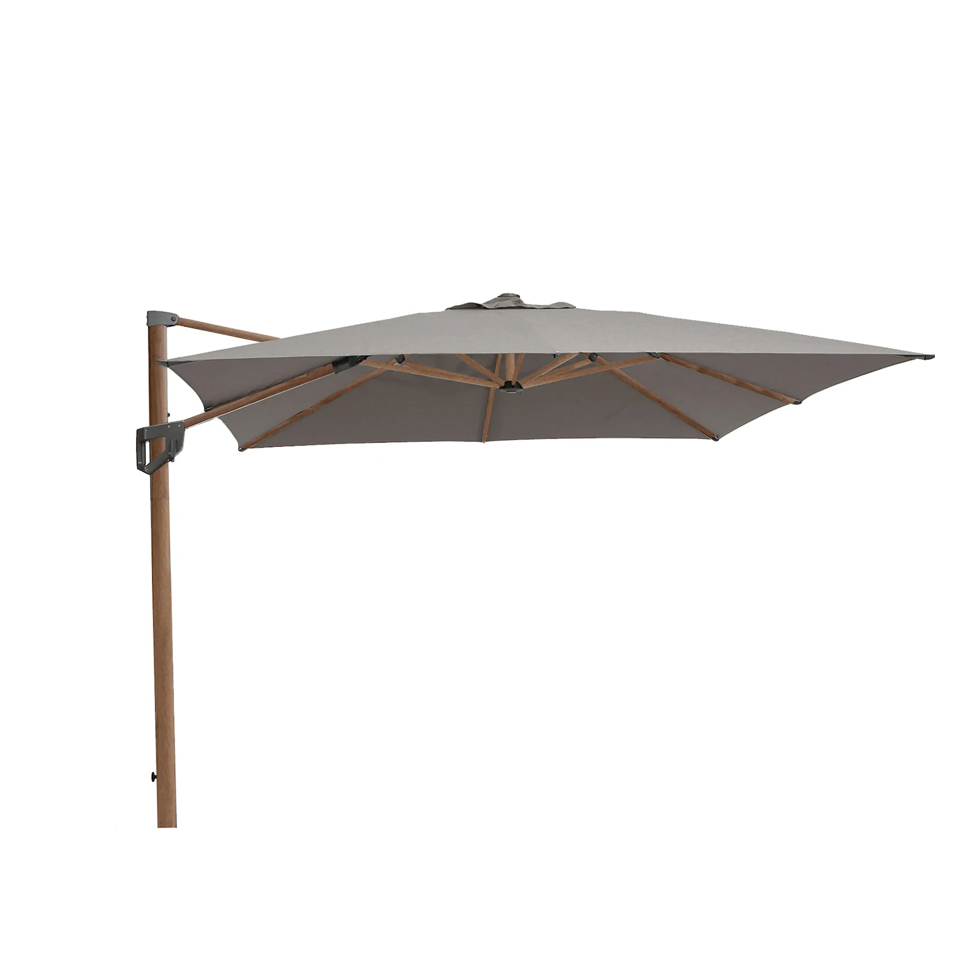 Hyde luxe tilt parasol wood, 3x3 m - Cane-Line - NO GA