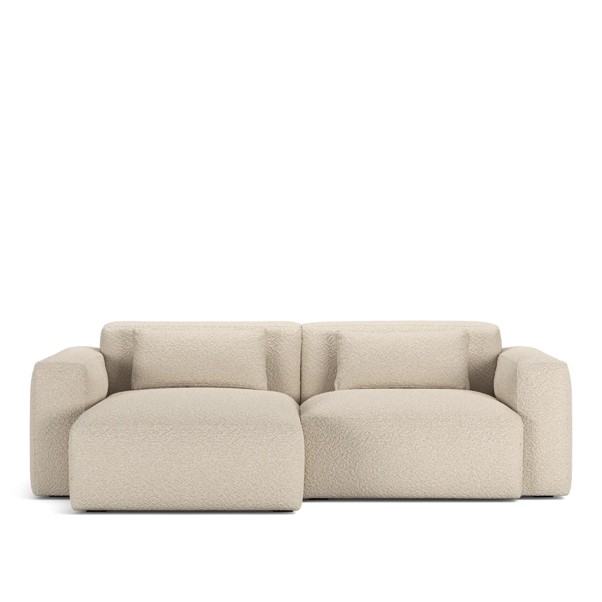 Brick 2-zitsbank met chaise longue links - 9