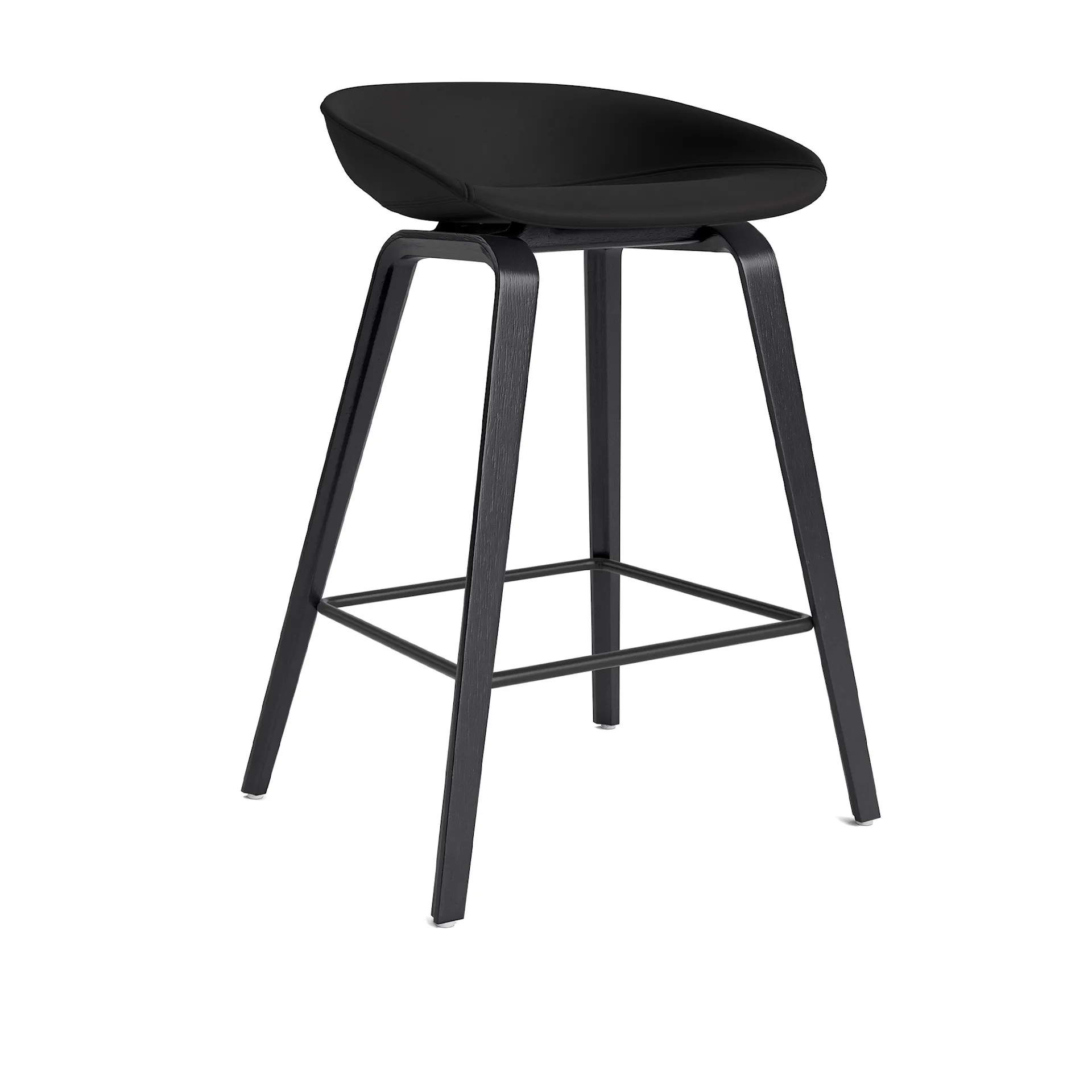 About a Stool AAS33 Bar Stool Low Black Oak - HAY - NO GA