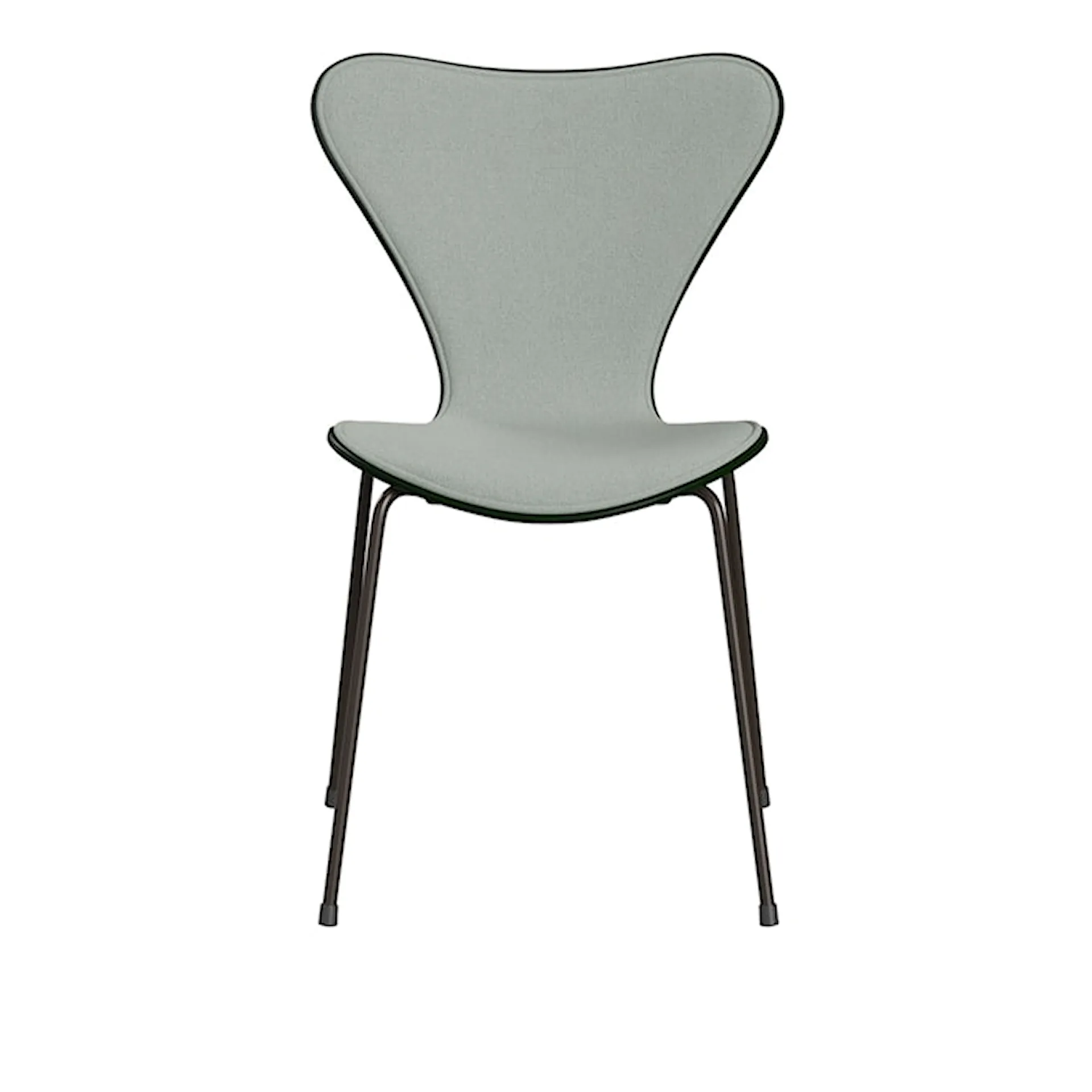 Series 7 stol 3107 helpolstret stof stålstel brun bronze - Fritz Hansen - Arne Jacobsen - NO GA