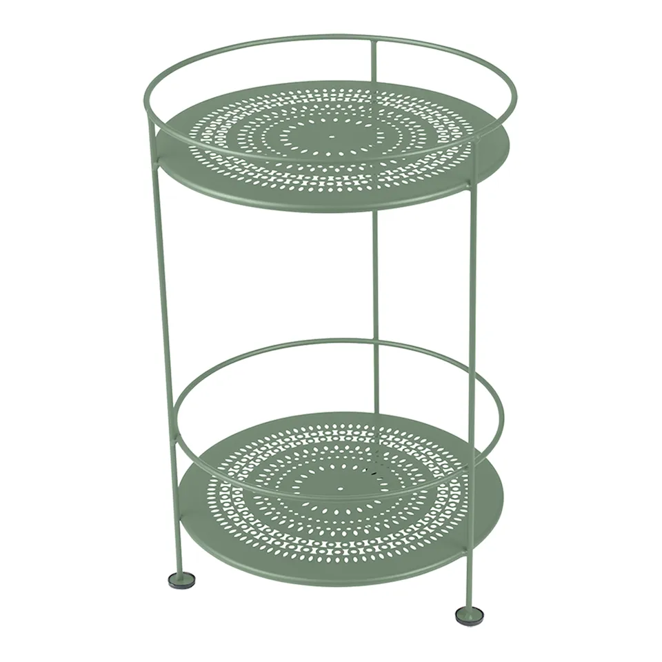 Guinguette Side Table With Perforated Double Top Cactus 82