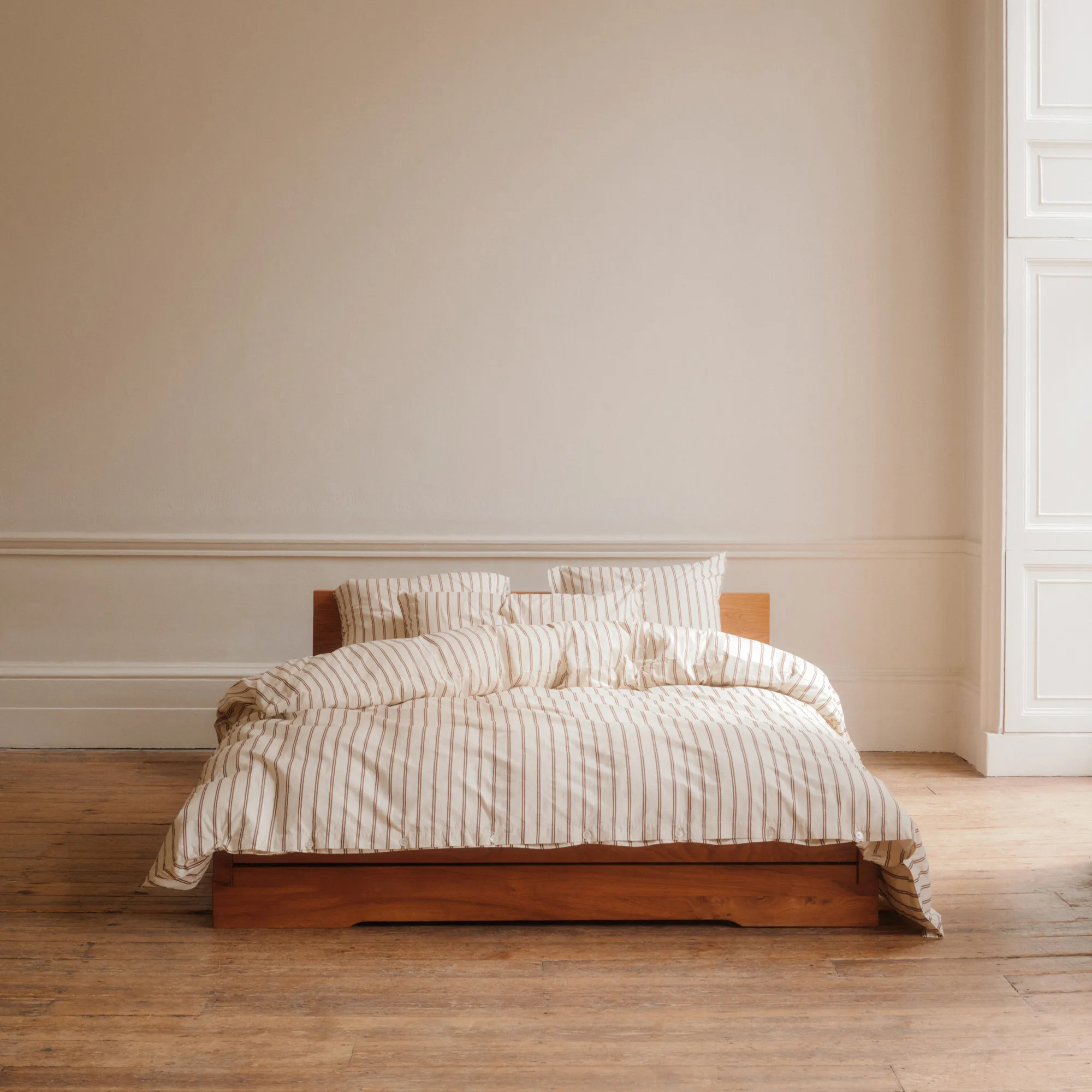 Percale Hopper Stripes Duvet Cover - 4